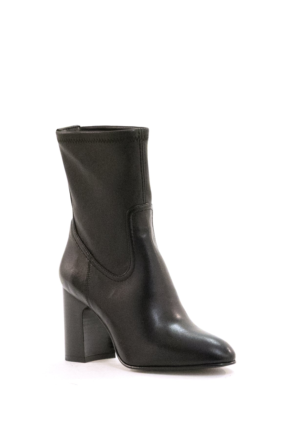 STUART WEITZMAN Stivaletti Mulberry in pelle stretch di colore nero, vista 2