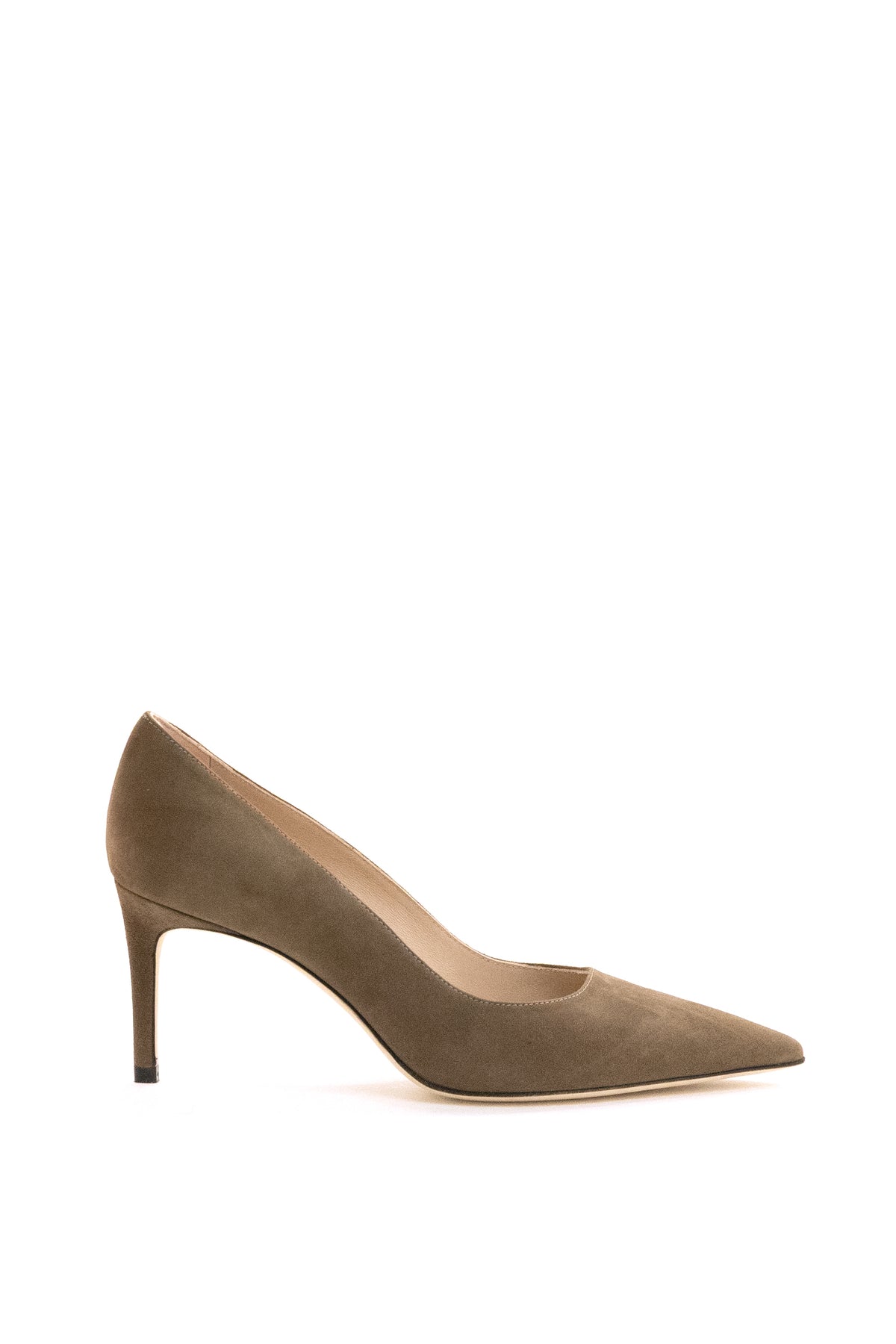 STUART WEITZMAN Stuart Power suede pumps in taupe, Brown