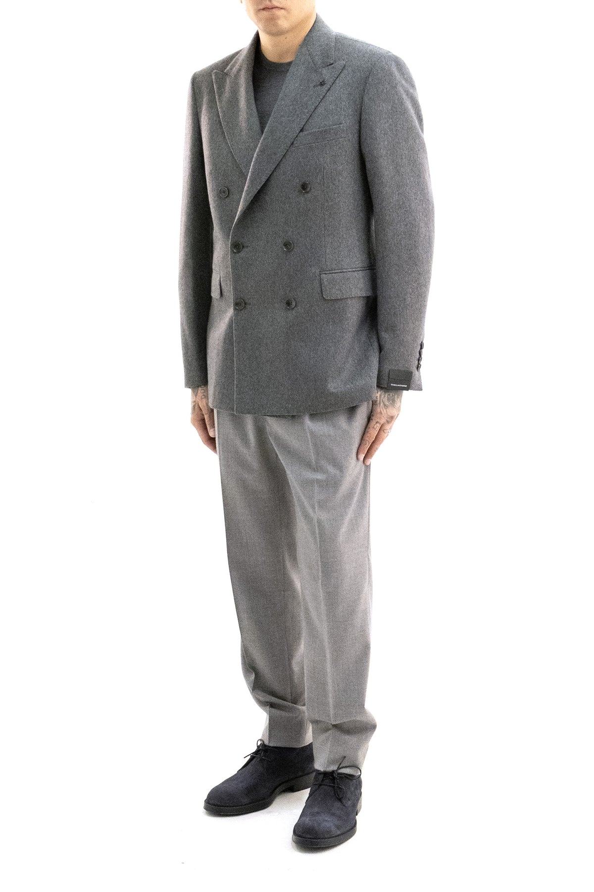 TAGLIATORE Giacca in cashmere di colore grigio, vista 2