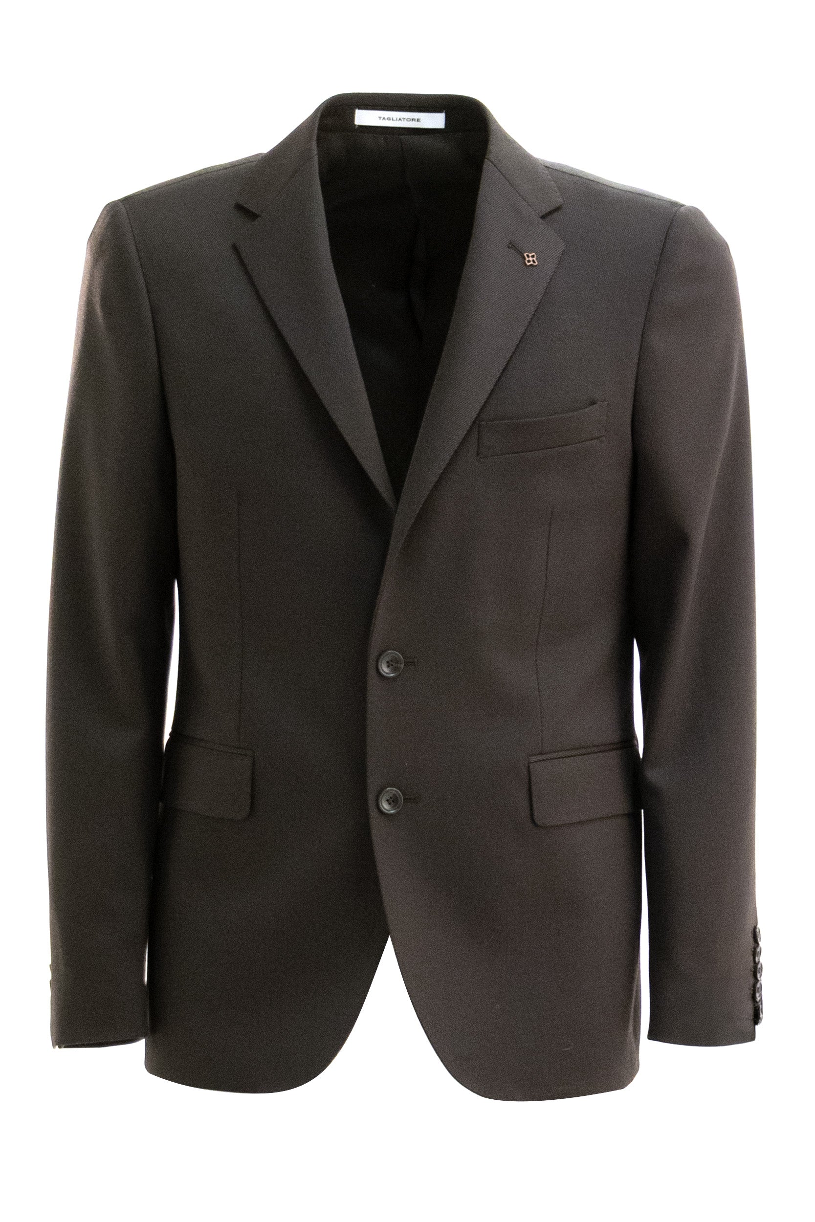 Abito monopetto in lana di colore marrone <BR/> 2FBR22B01 190048U M1236 TAGLIATORE