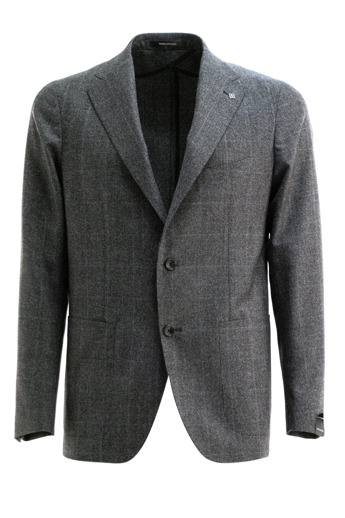 TAGLIATORE Abito in lana Principe di Galles di colore grigio, Nero