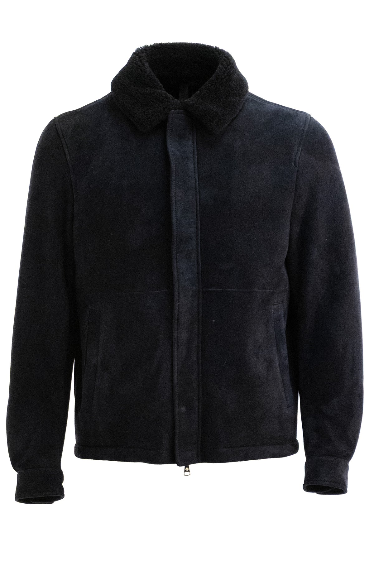 TAGLIATORE Blue suede jacket