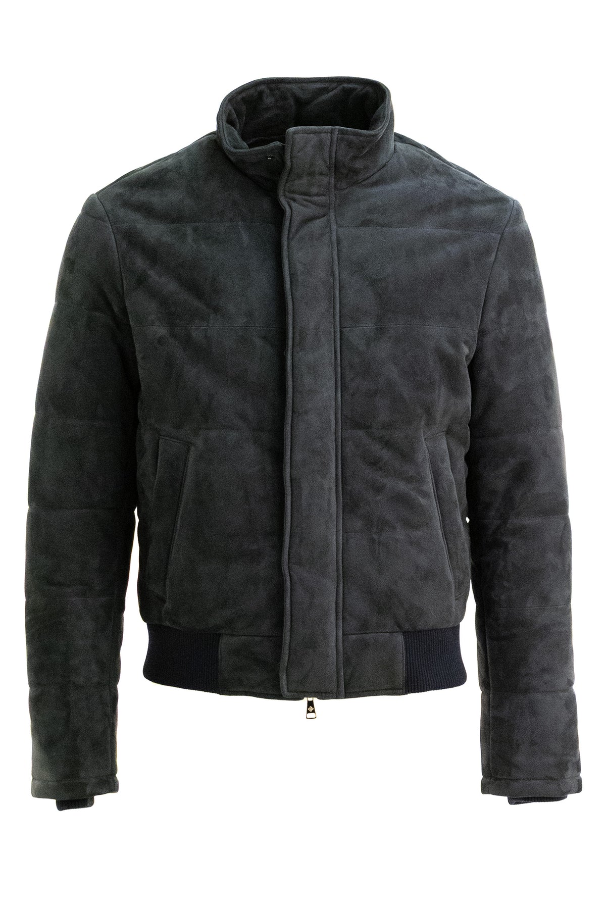 TAGLIATORE Giubbotto imbottito in suede di colore blu