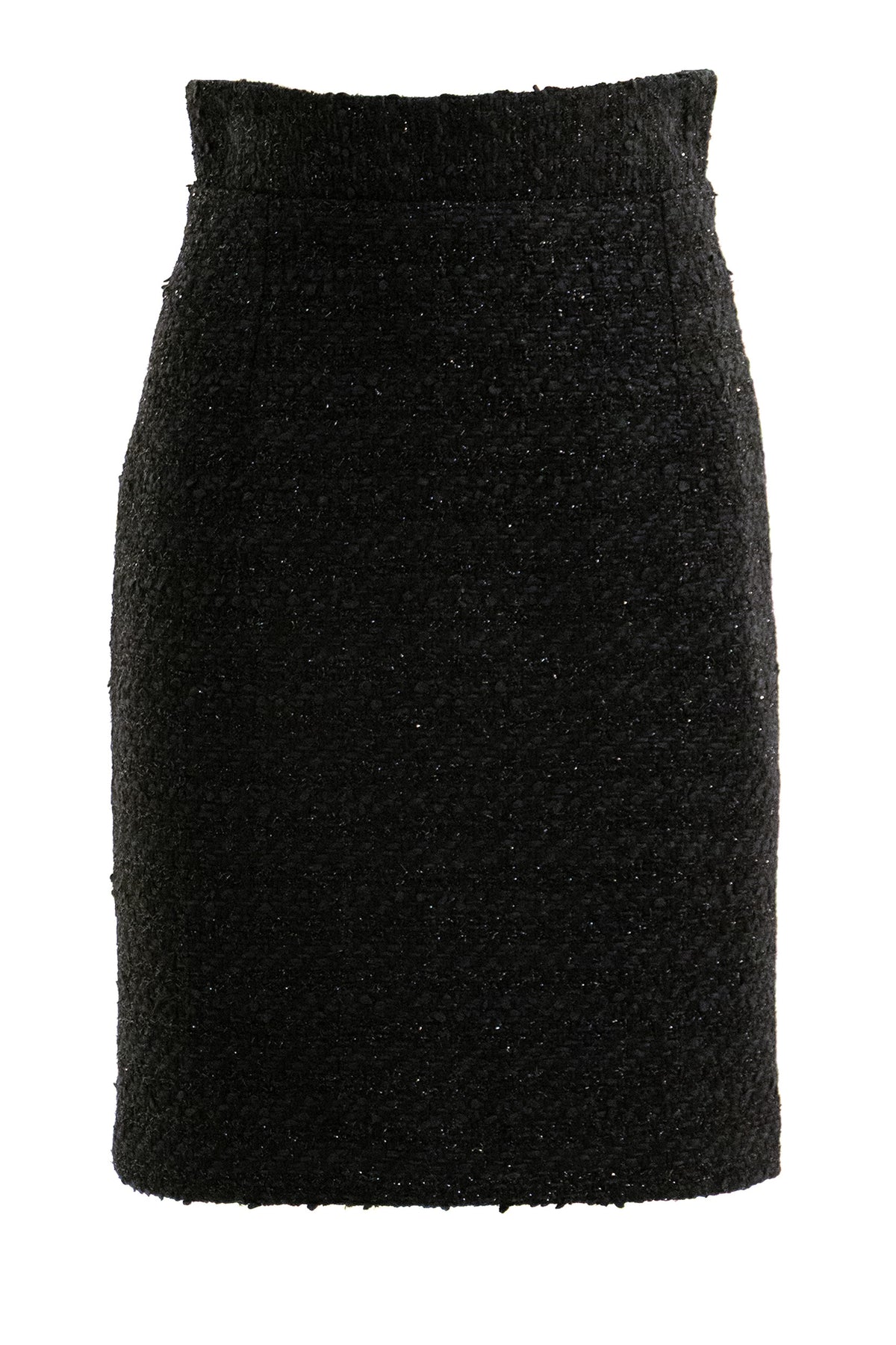 TAGLIATORE Gonna in tweed e lurex di colore nero