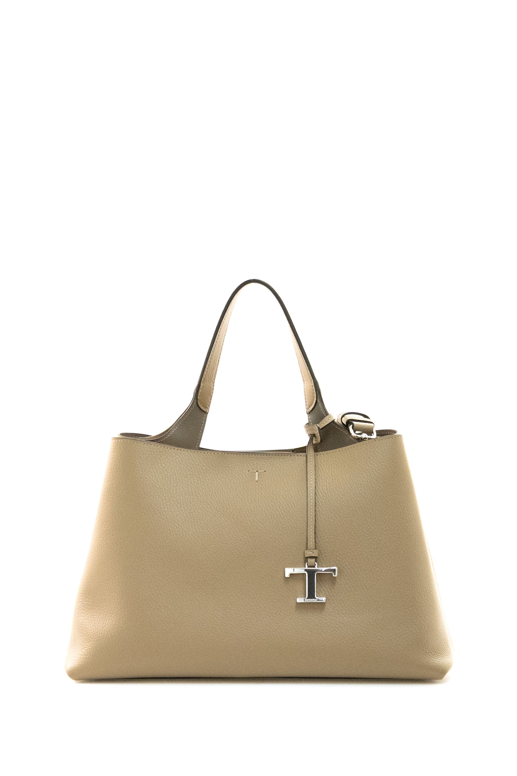 Borsa in pelle martellata color fango<BR/> XBWAPAJ9300QRI 6L31 TOD'S