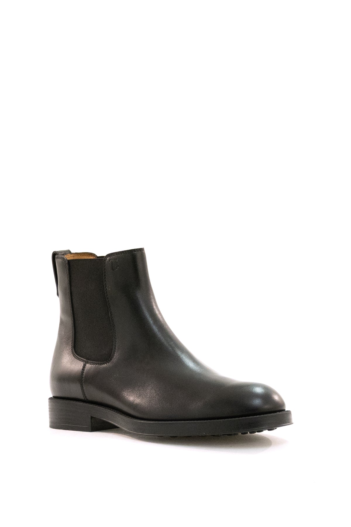 TOD'S Stivaletti Chelsea in pelle di colore nero, vista 2