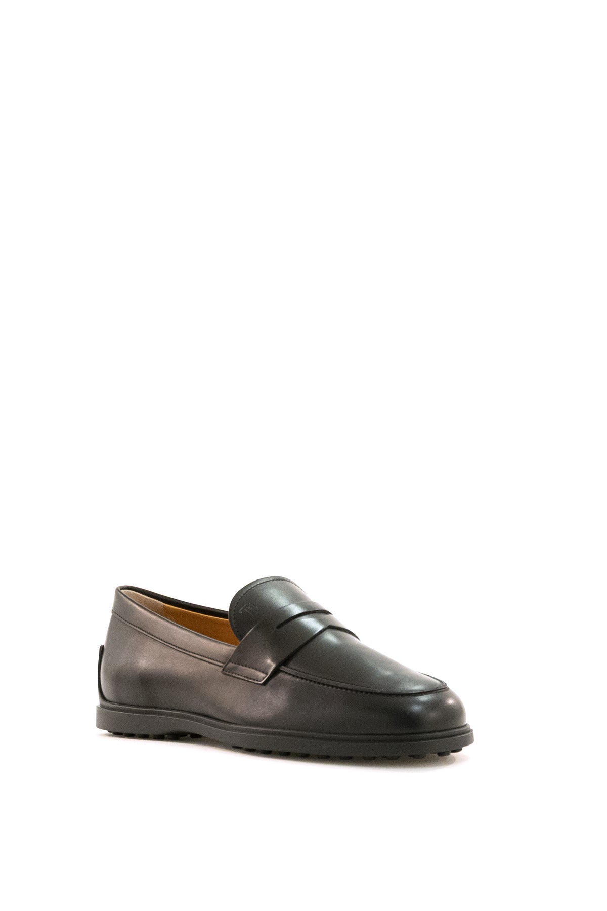 TOD'S Mocassini in pelle di colore nero, vista 2