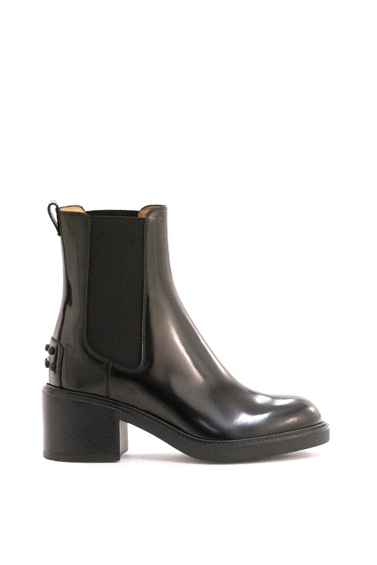 TOD'S Stivaletto in pelle di colore nero