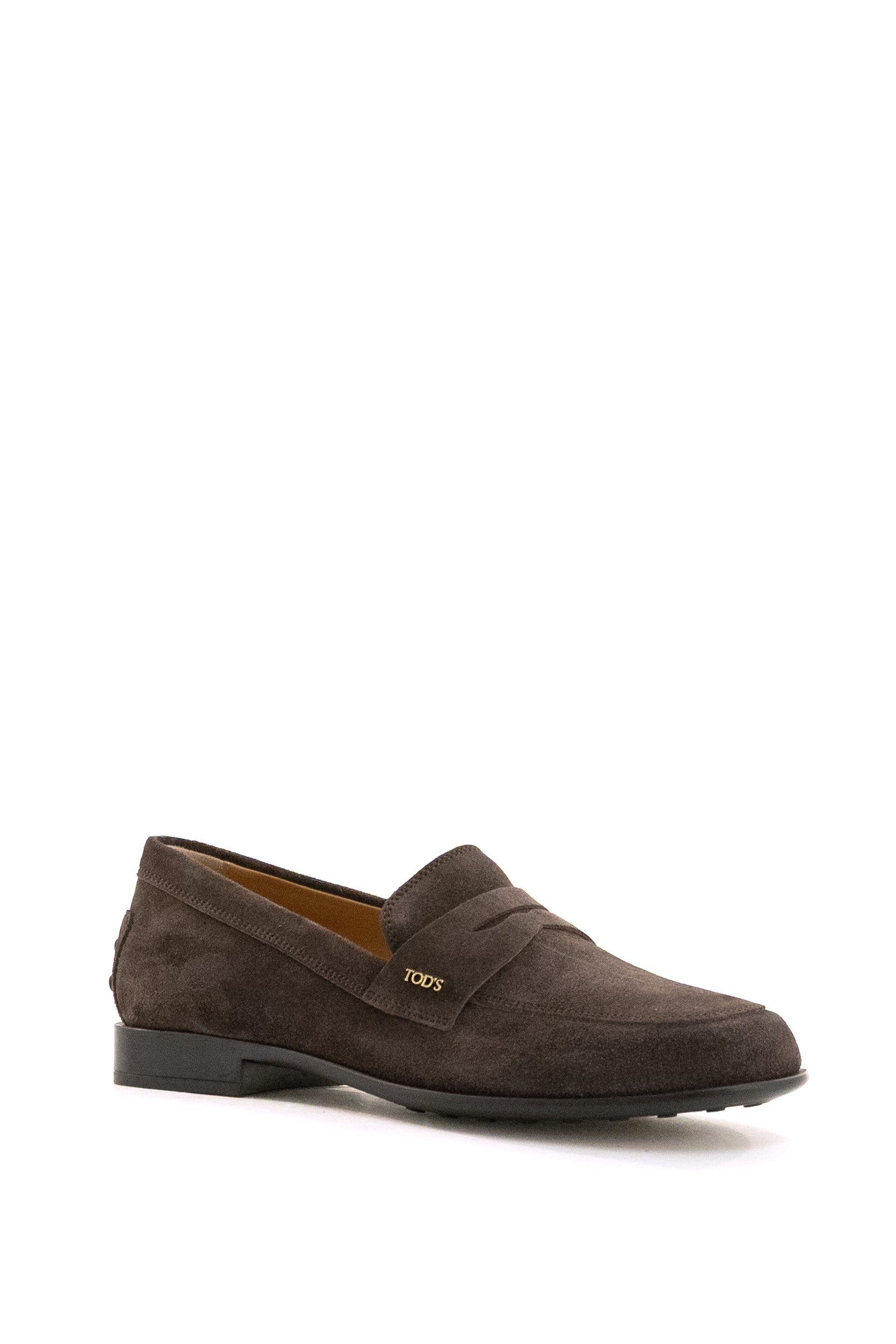 TOD'S Brown suede ankle boots, view 2