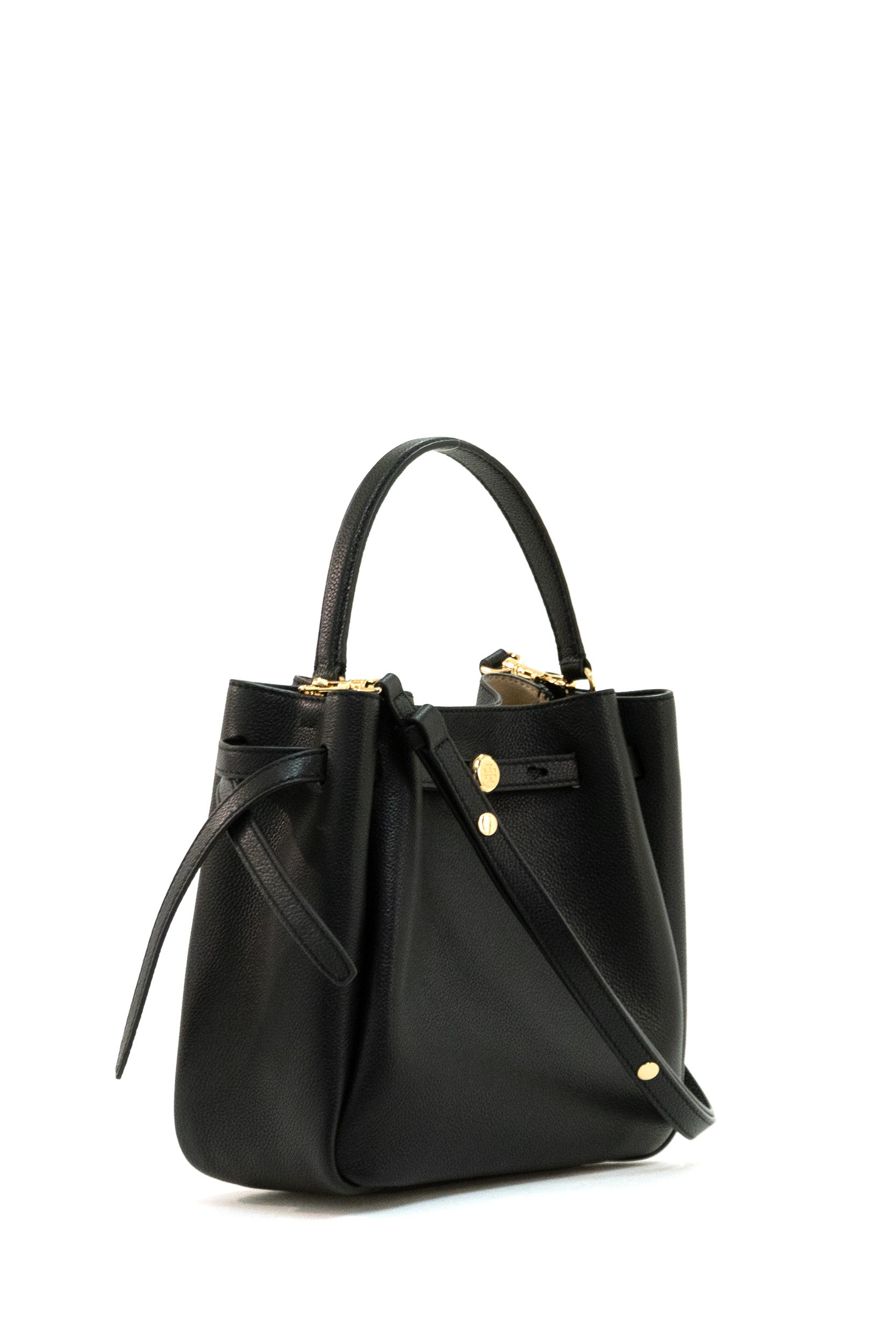 Borsa Romy in pelle martellata di colore nero 166982 001 TORY BURCH