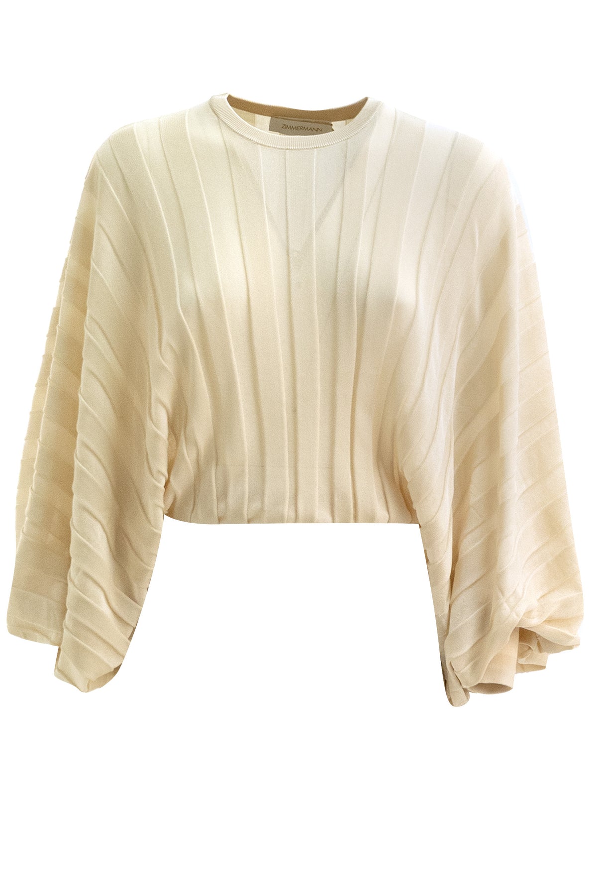 ZIMMERMANN Oversized ivory knit sweater, Beige
