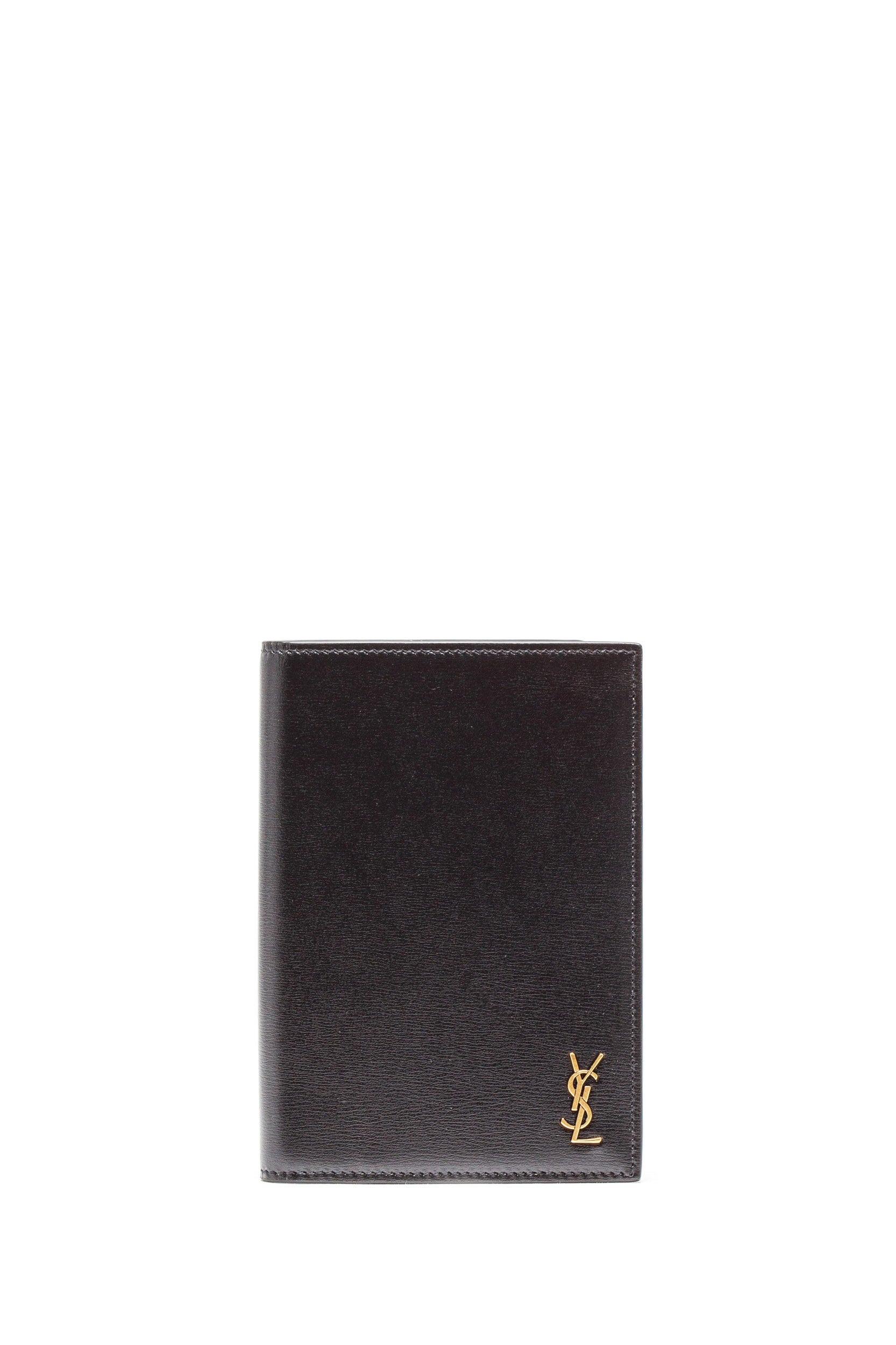 Custodia per Passaporto Monogram in Pelle Liscia 607659 02G0W 1000 SAINT LAURENT