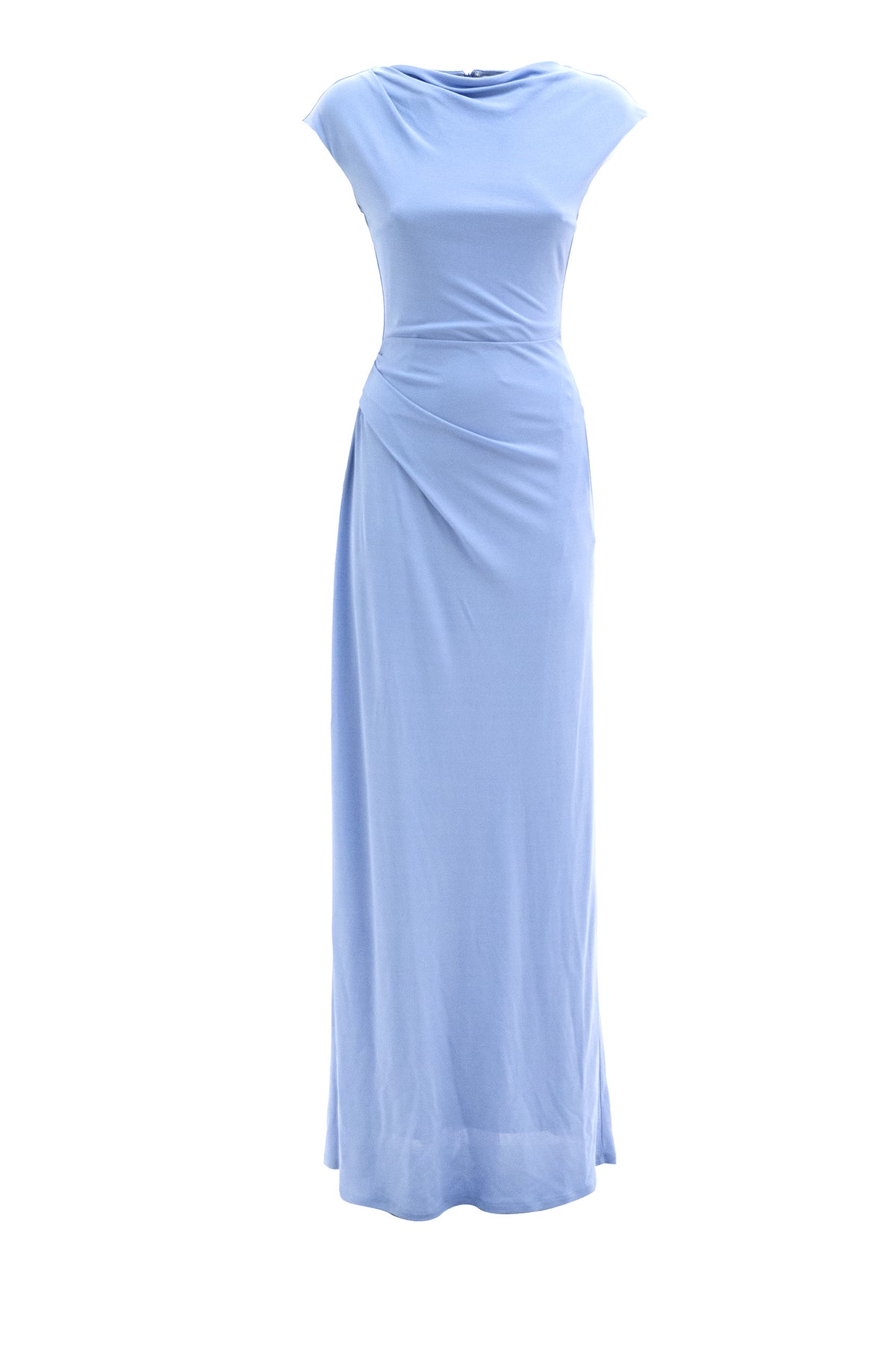 ERDEM Abito lungo in jersey di crêpe color azzurro