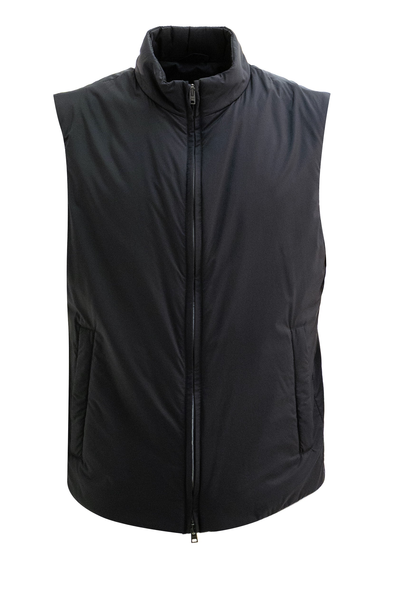 Smanicato in ecoage con collo alto colore blu GI000456U 12456Z 9200 HERNO