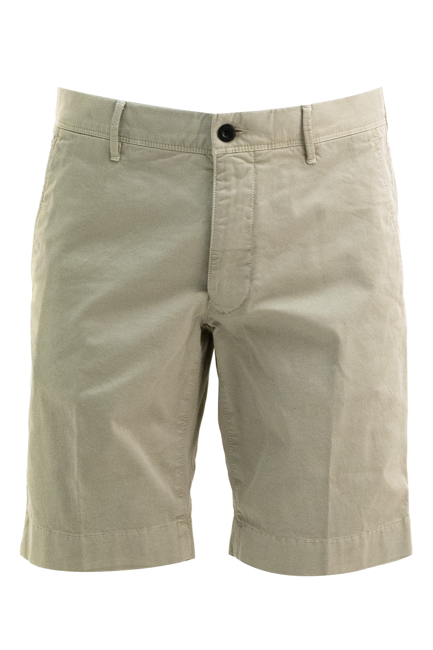 Pantaloni corti in cotone di colore beige<BR/> 11S215 9664C 411 INCOTEX