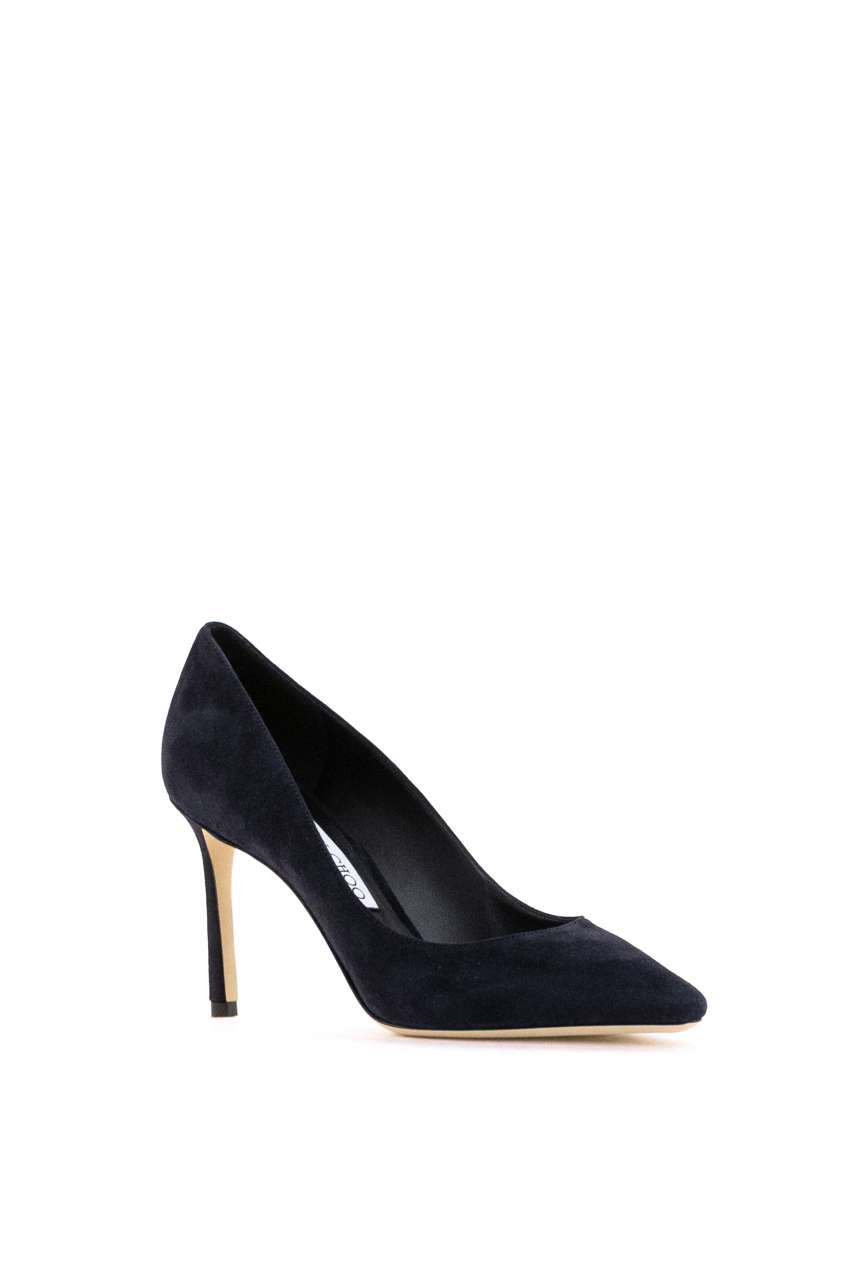 Décolleté Romy in Pelle Scamosciata<BR/> ROMY 85 KDU MARINE JIMMY CHOO