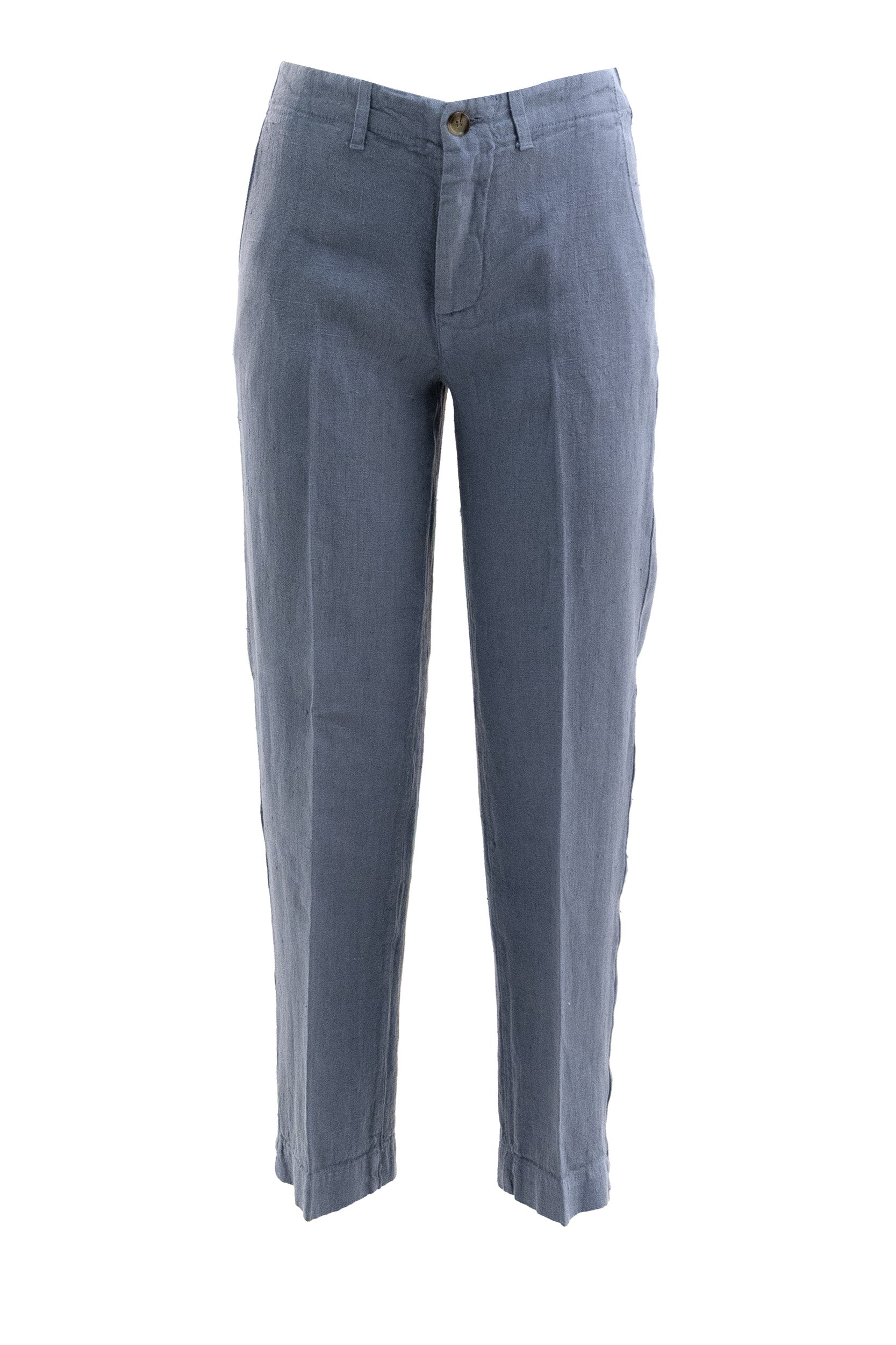 Pantaloni in lino di colore azzurro KP294MT4502 741 KILTIE