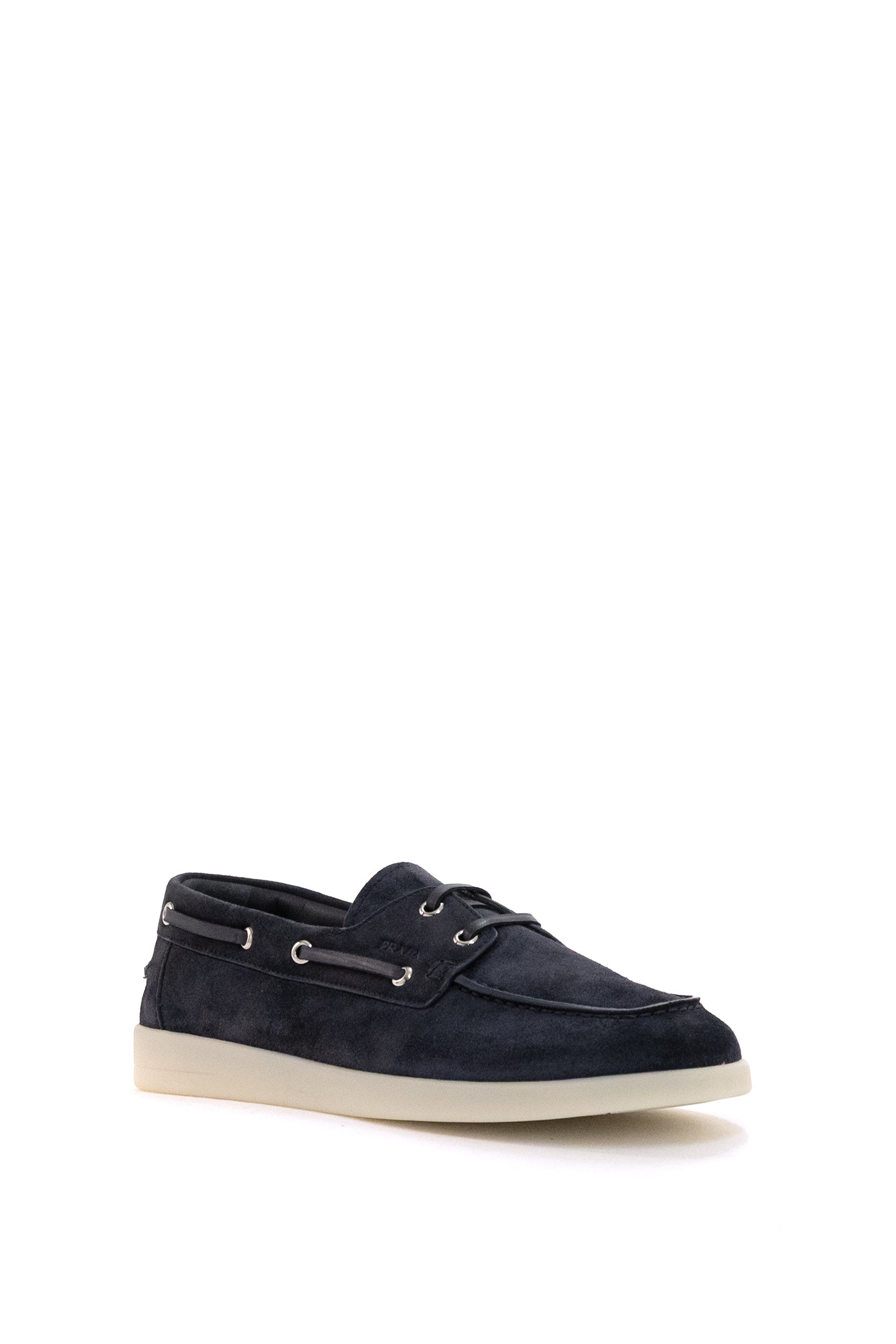 Mocassini da Barca in Pelle Scamosciata<BR/> 2EG503 F G001 103 F0008 PRADA