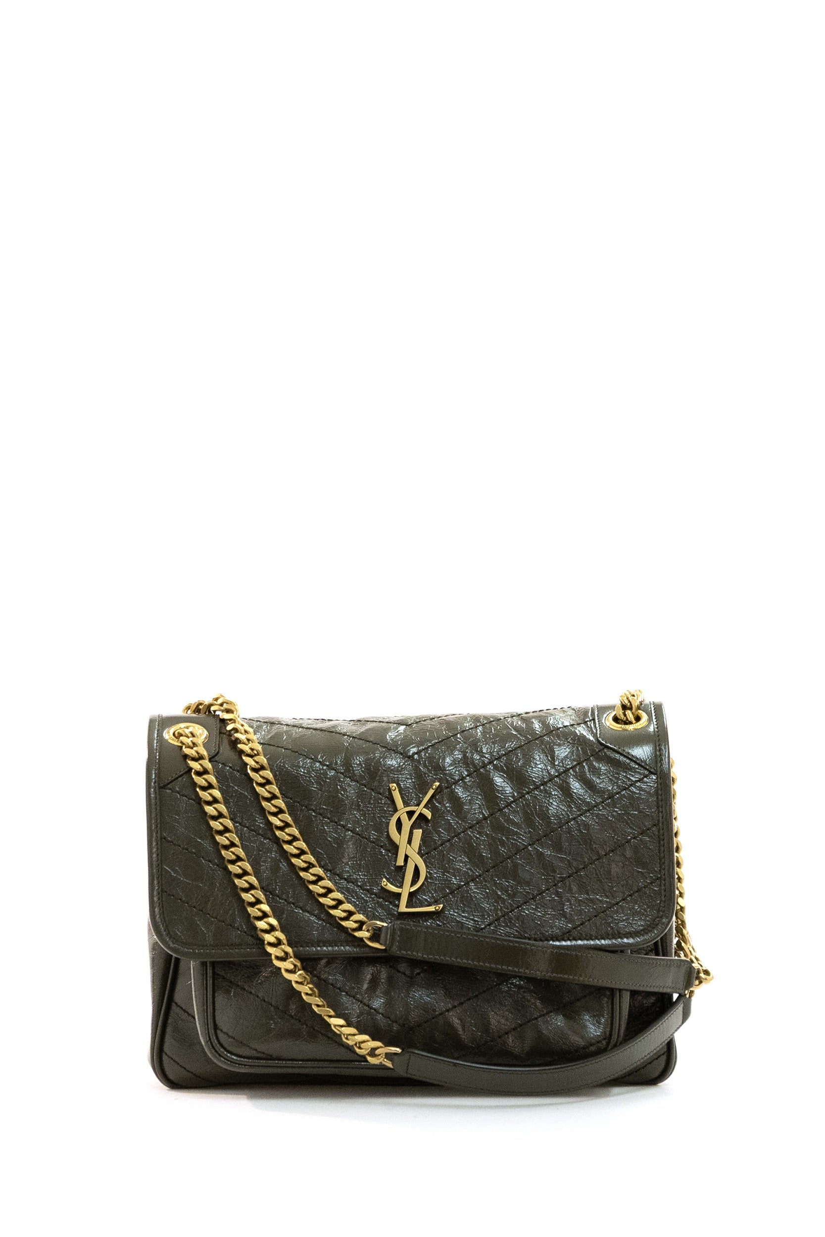 Borsa Niki Media in Pelle Vintage<BR/> 633184 0EN07 3212 SAINT LAURENT