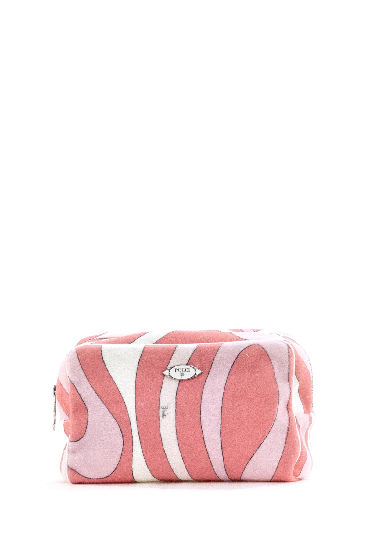 EMILIO PUCCI Trousse in Spugna di Cotone con Stampa Iride, Rosa