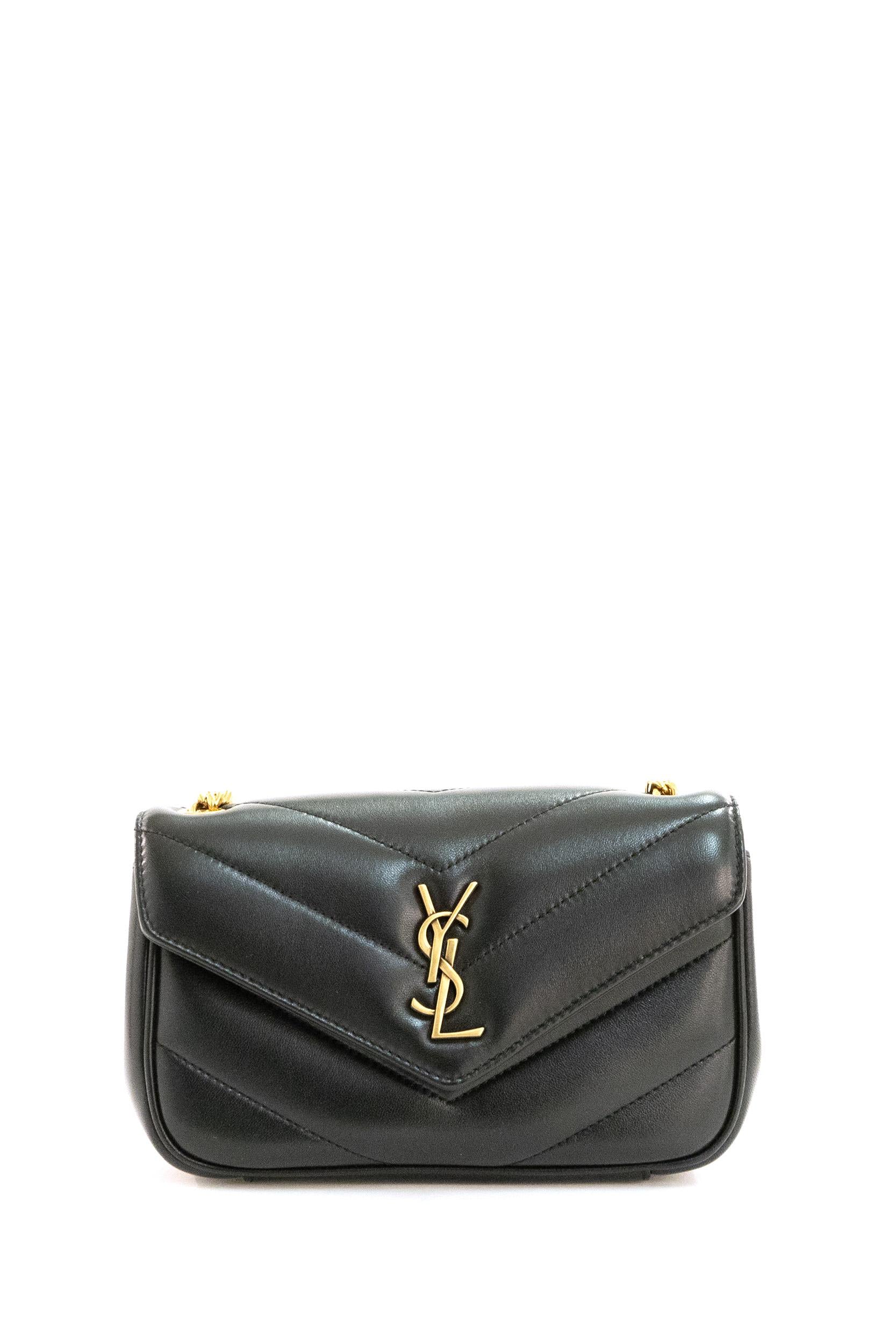 Borsa Loulou Mini in nappa matelassè color nero <BR/> 821749 AAEAX 1000 SAINT LAURENT