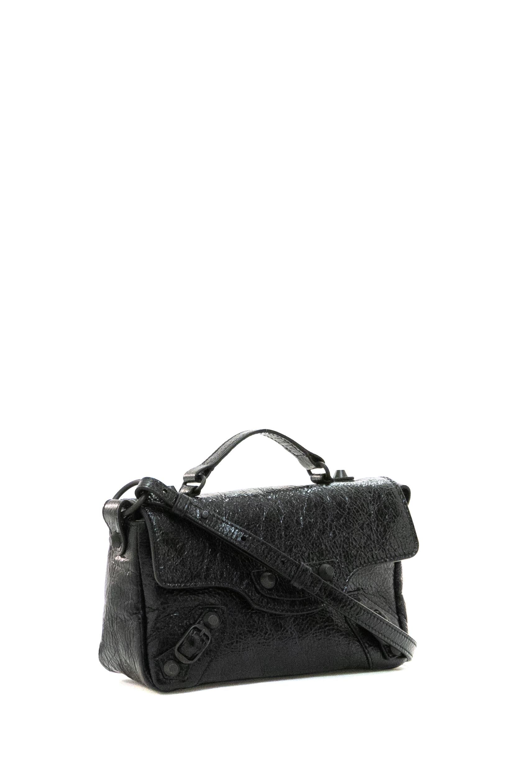 Borsa Le City Nano in pelle Arena di colore nero<BR/> 865857 2ABEK 1000 BALENCIAGA