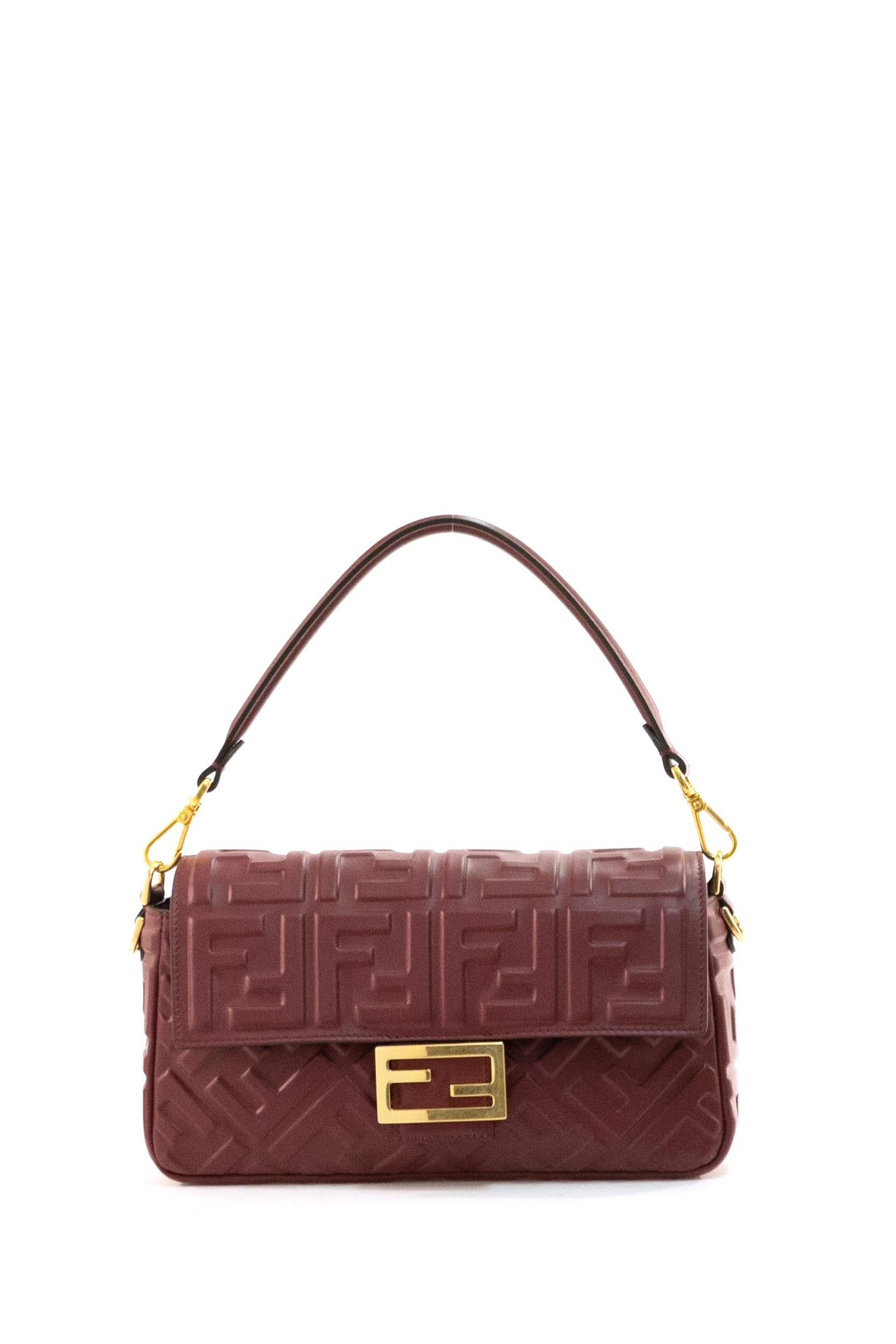 Borsa Baguette Media in Pelle<BR/> 8BR600 AT57 F1CGF FENDI