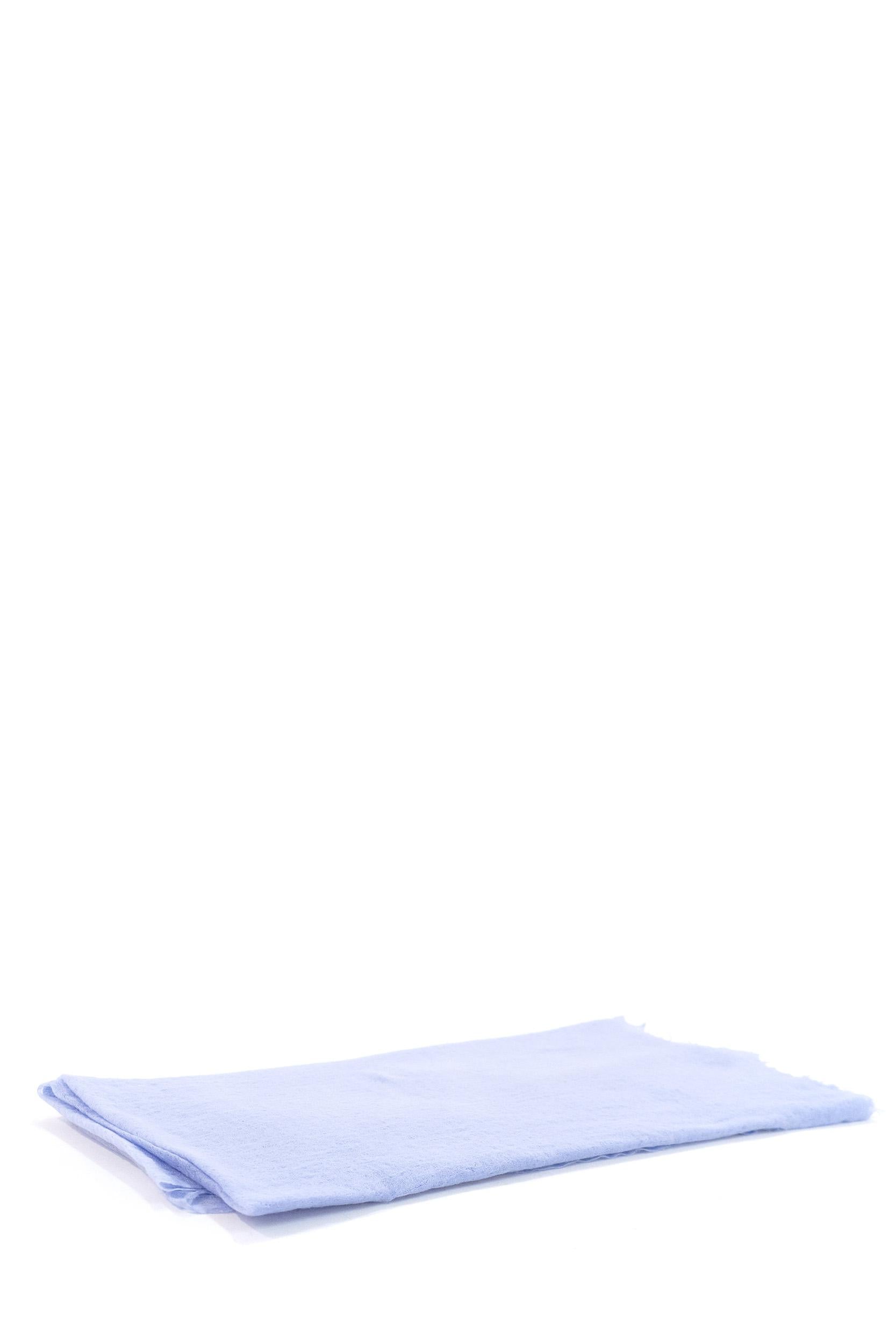 Sciarpa in Cashmere di colore azzurro<BR/> 612605 415 MOULETA