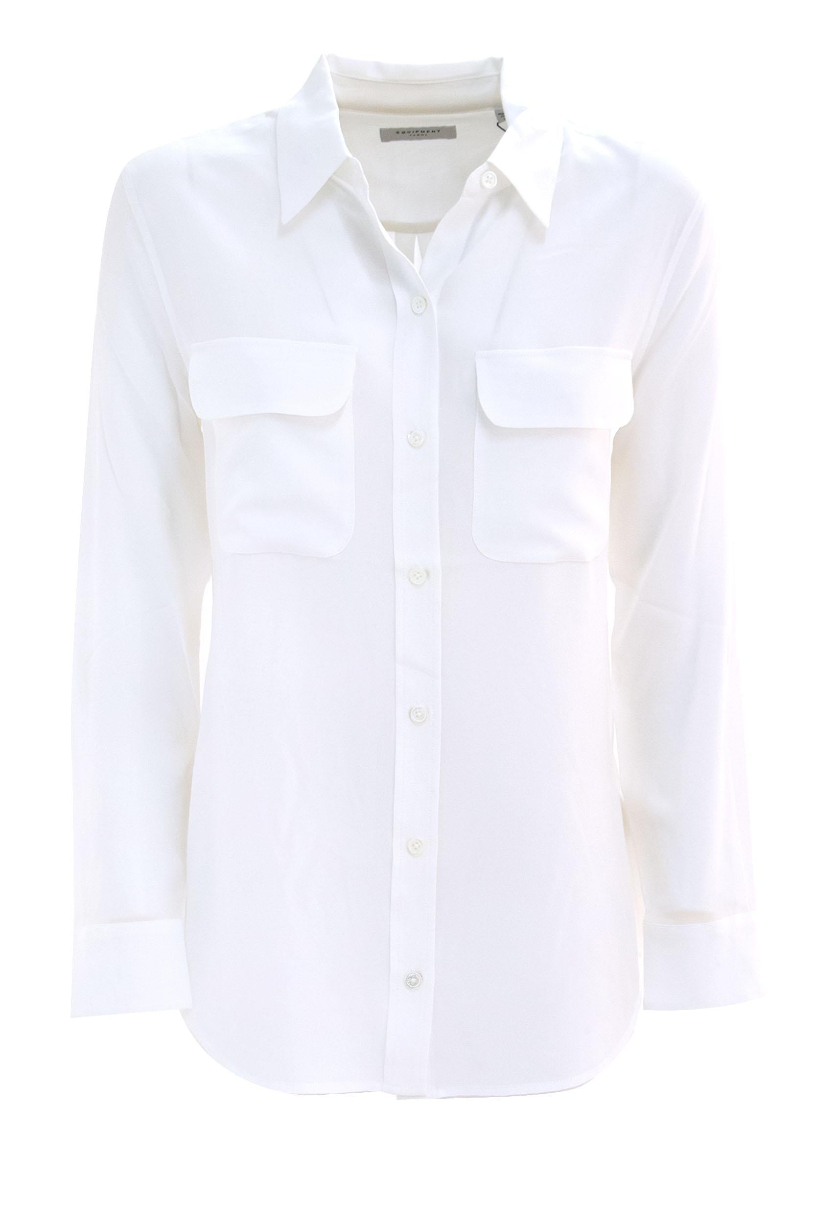 Camicia<BR/> Q23E231 BRIGHT WHITE EQUIPMENT FEMME