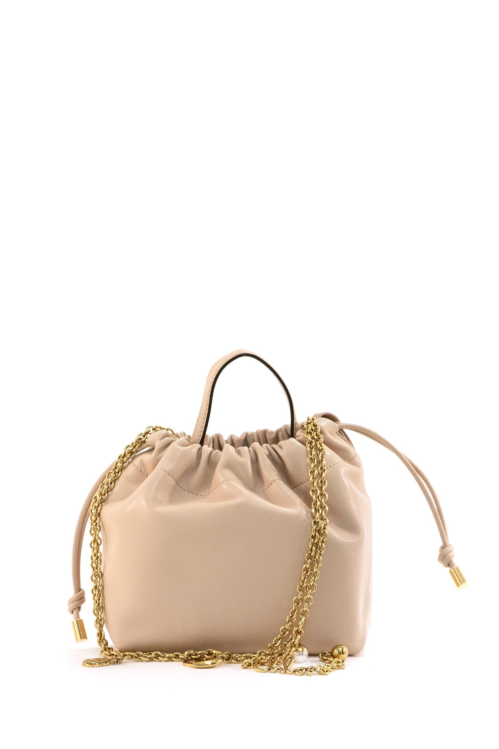 Borsa Chloé Icons in nappa color rosa cipria<BR/> 26SP126R12 6J5 CHLOE'