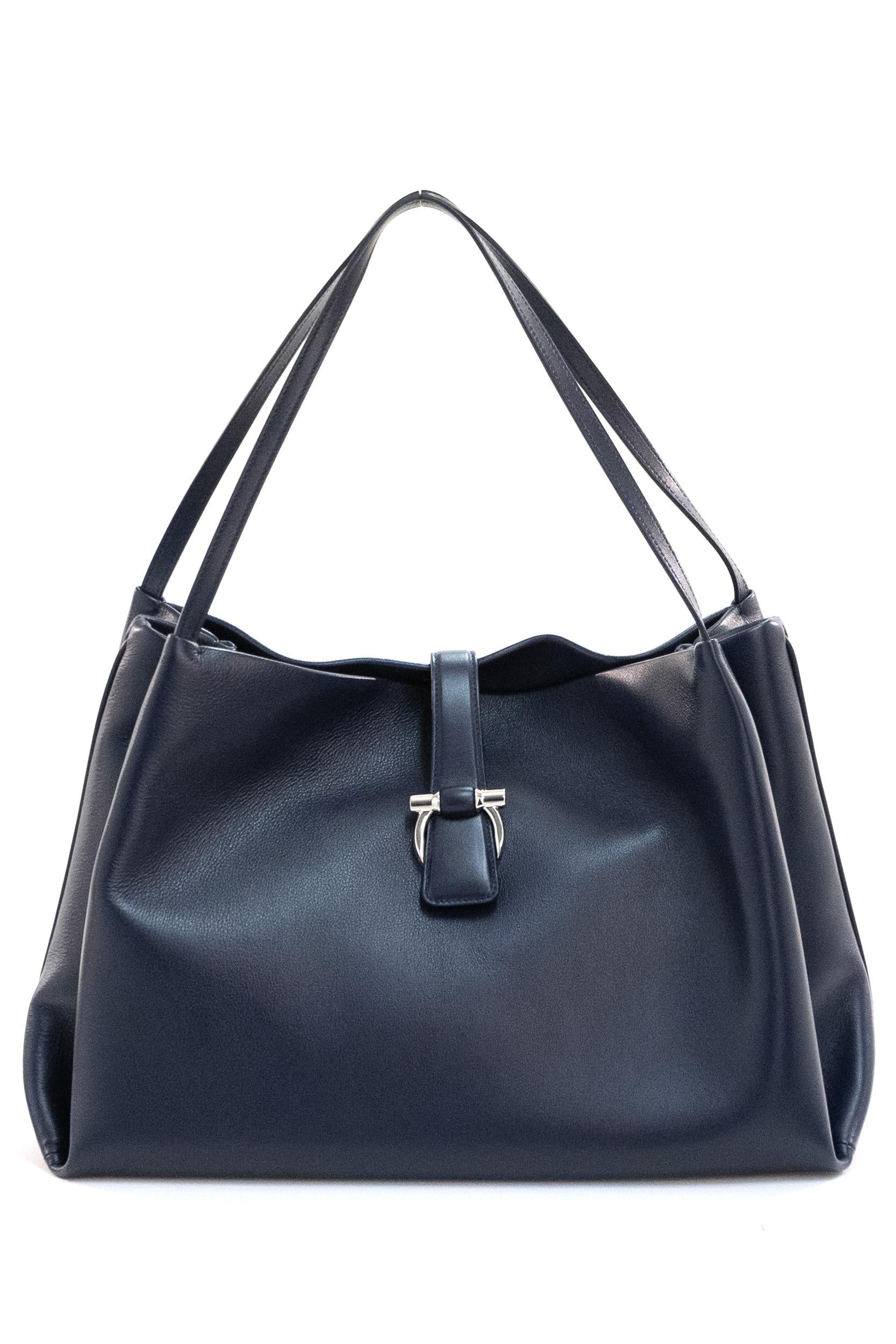 FERRAGAMO Borsa Tote blu<BR/> 219804 0785176 NAVY FERRAGAMO