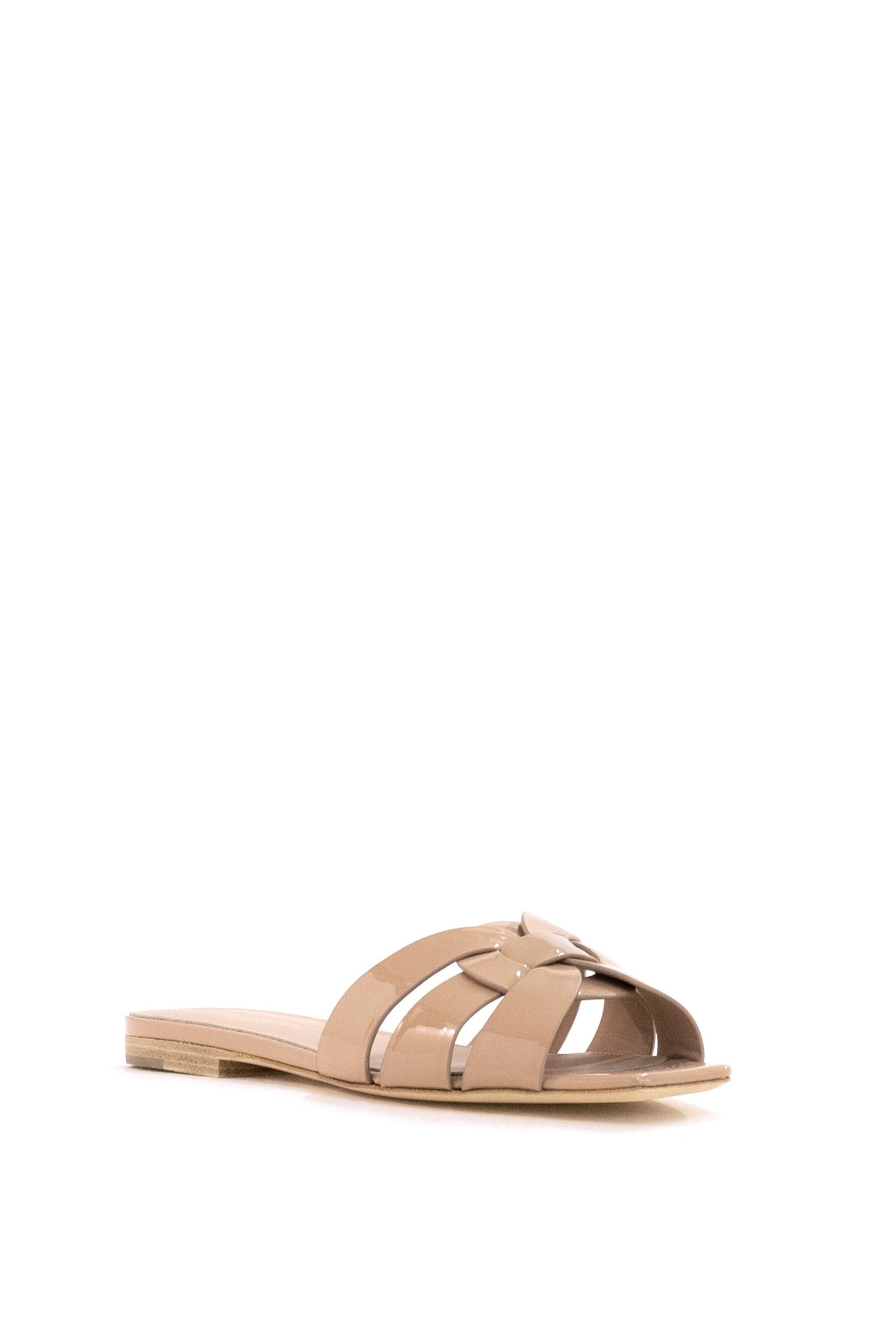 Mule Tribute in Pelle<BR/> 572761 AAAAH 2721 SAINT LAURENT