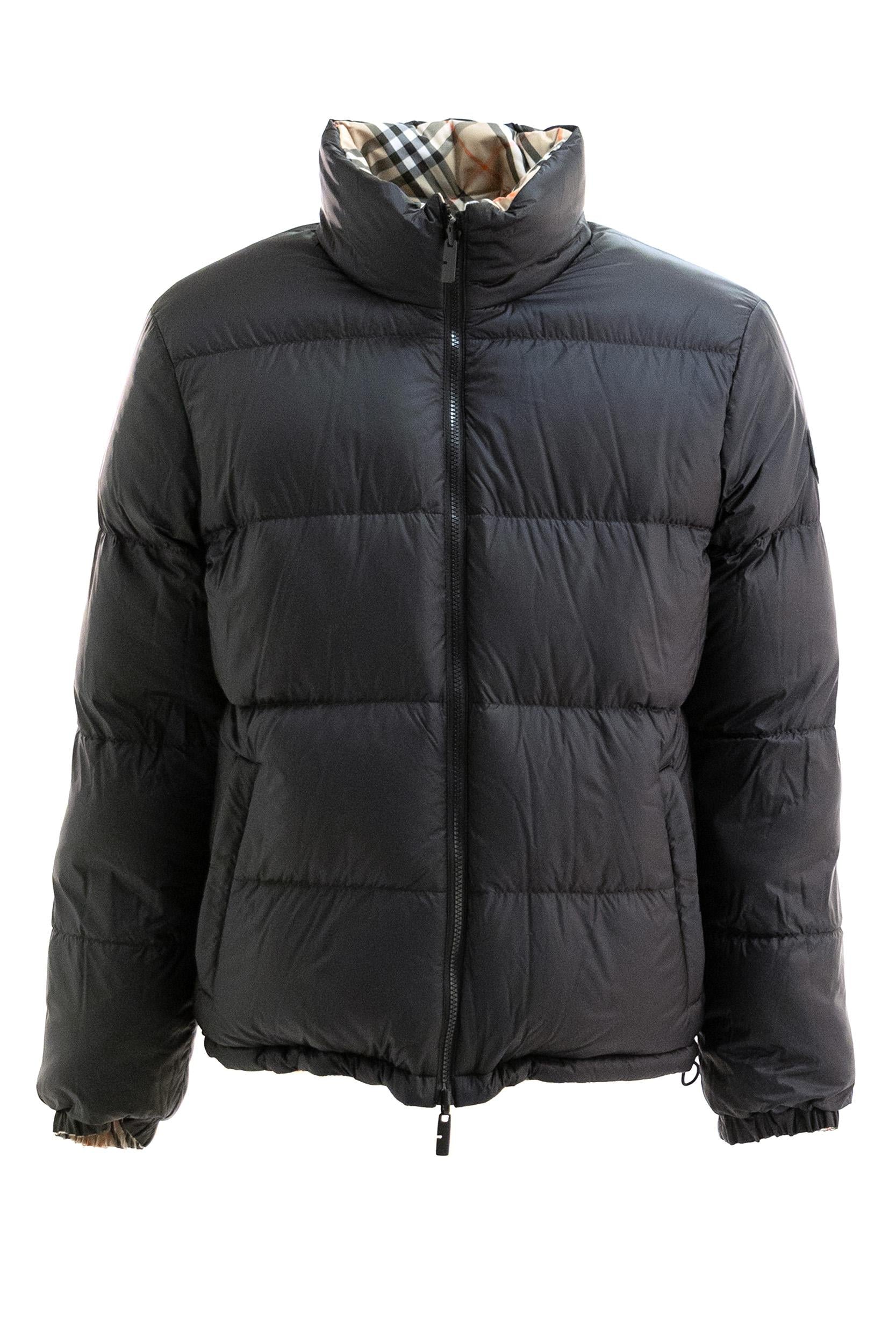 Piumino Snowdon Check reversibile<BR/> 8110189 SAND CHECK BURBERRY