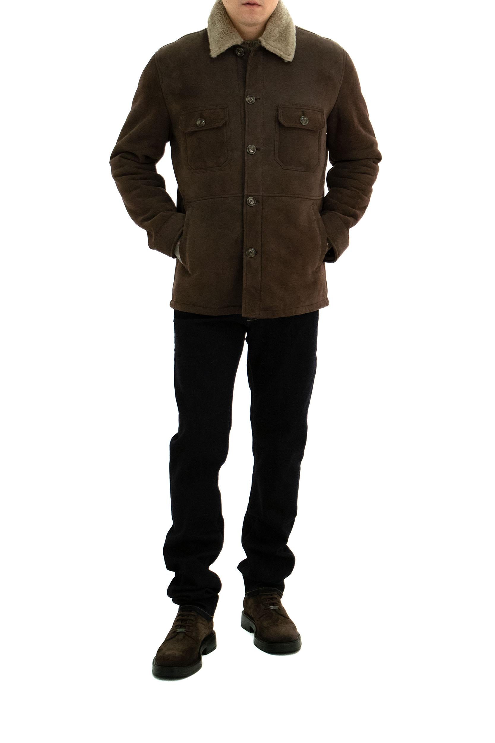 Giacca in montone<BR/> CAMICIA 43700-SPORT JACKET 0002 B125 BARBA