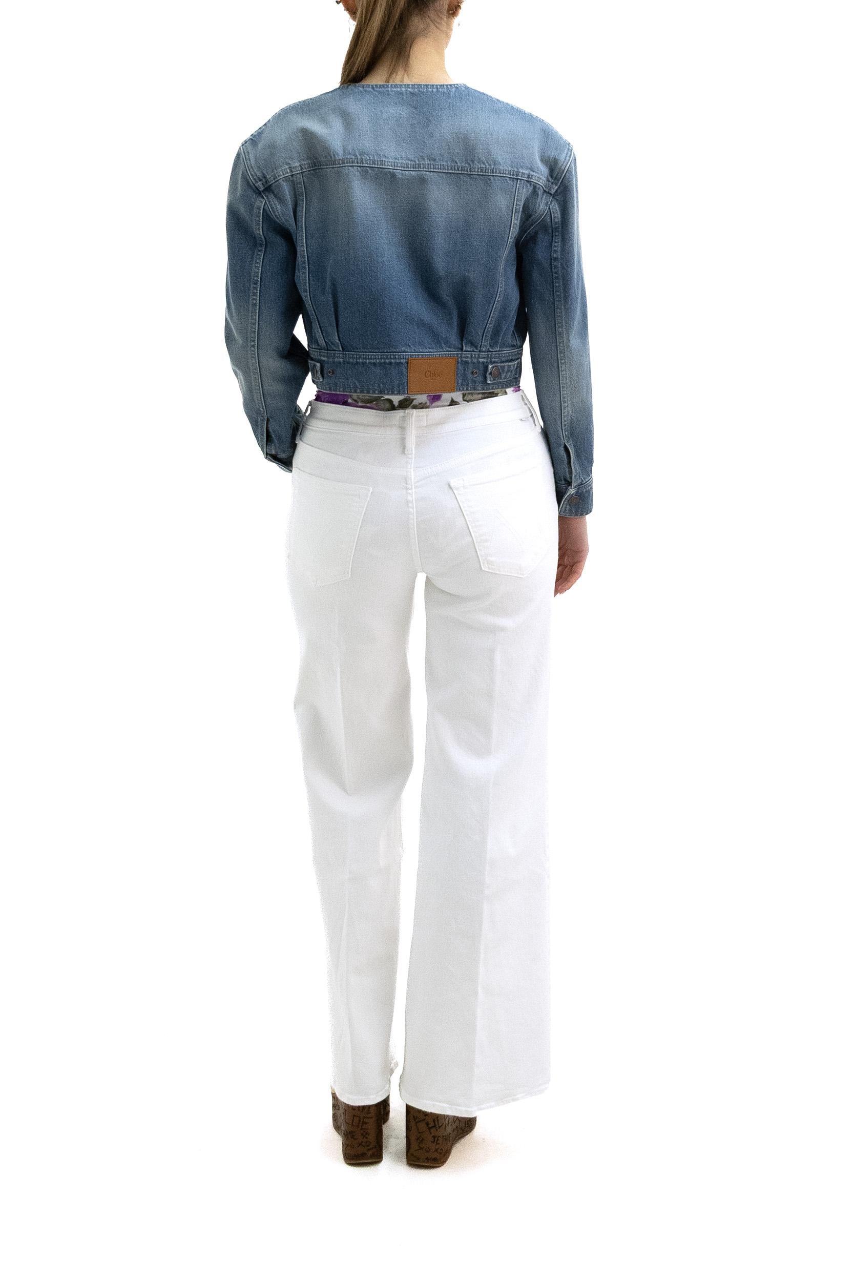Giacca in denim di colore azzurro<BR/> 26UDV10153 40C CHLOE'