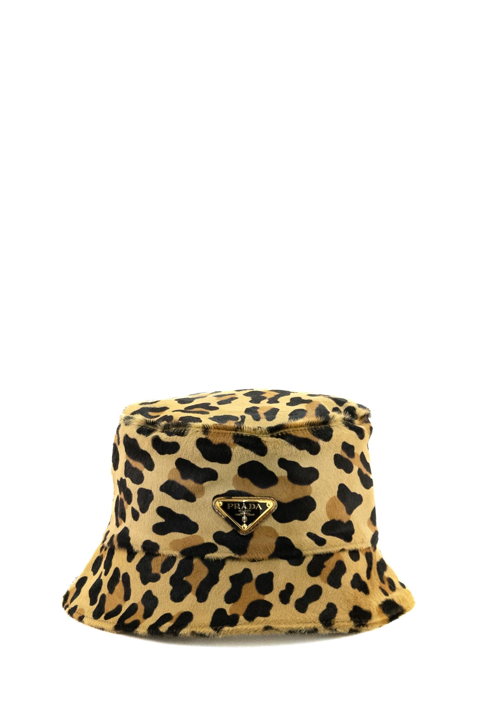 Cloche con stampa leopardo<BR/> 1HC137 2C7B F0151 PRADA