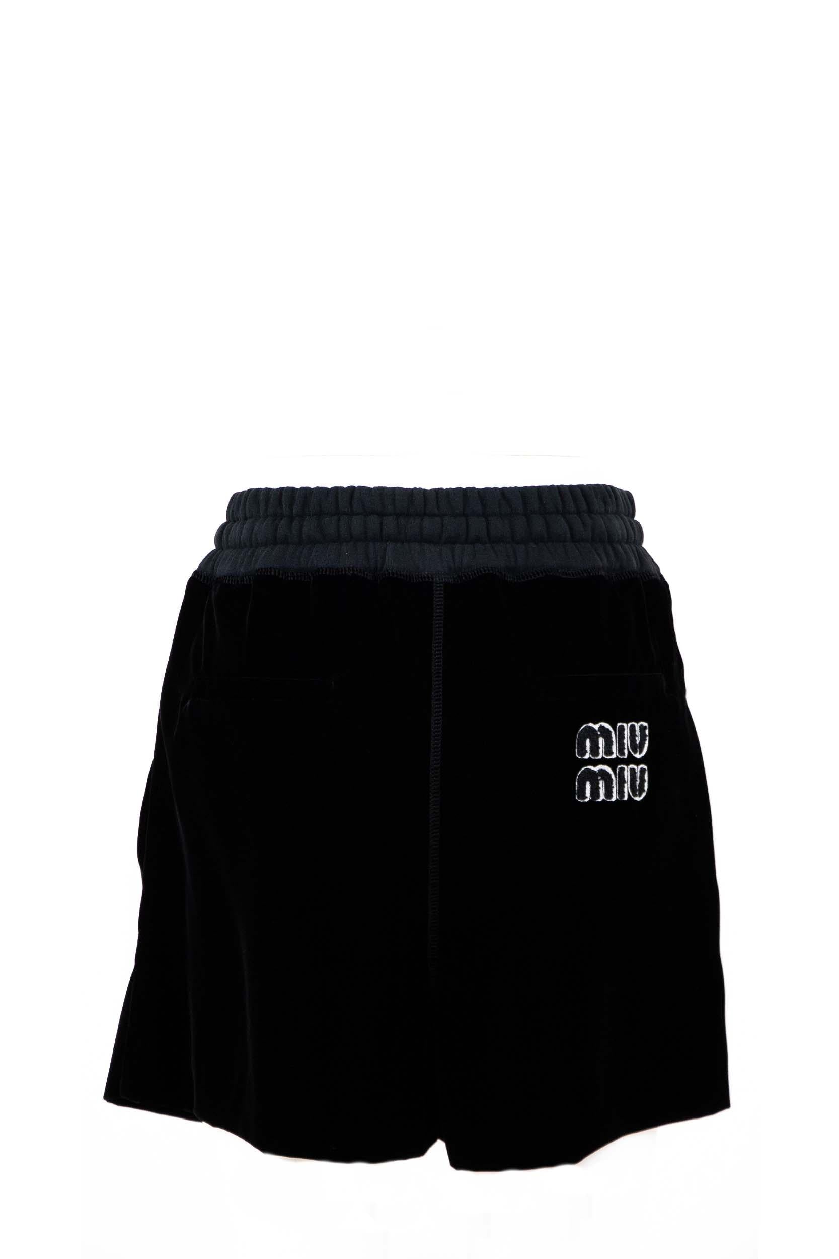 Short in velluto<BR/> MP1522 1Z9Y F0002 MIU MIU