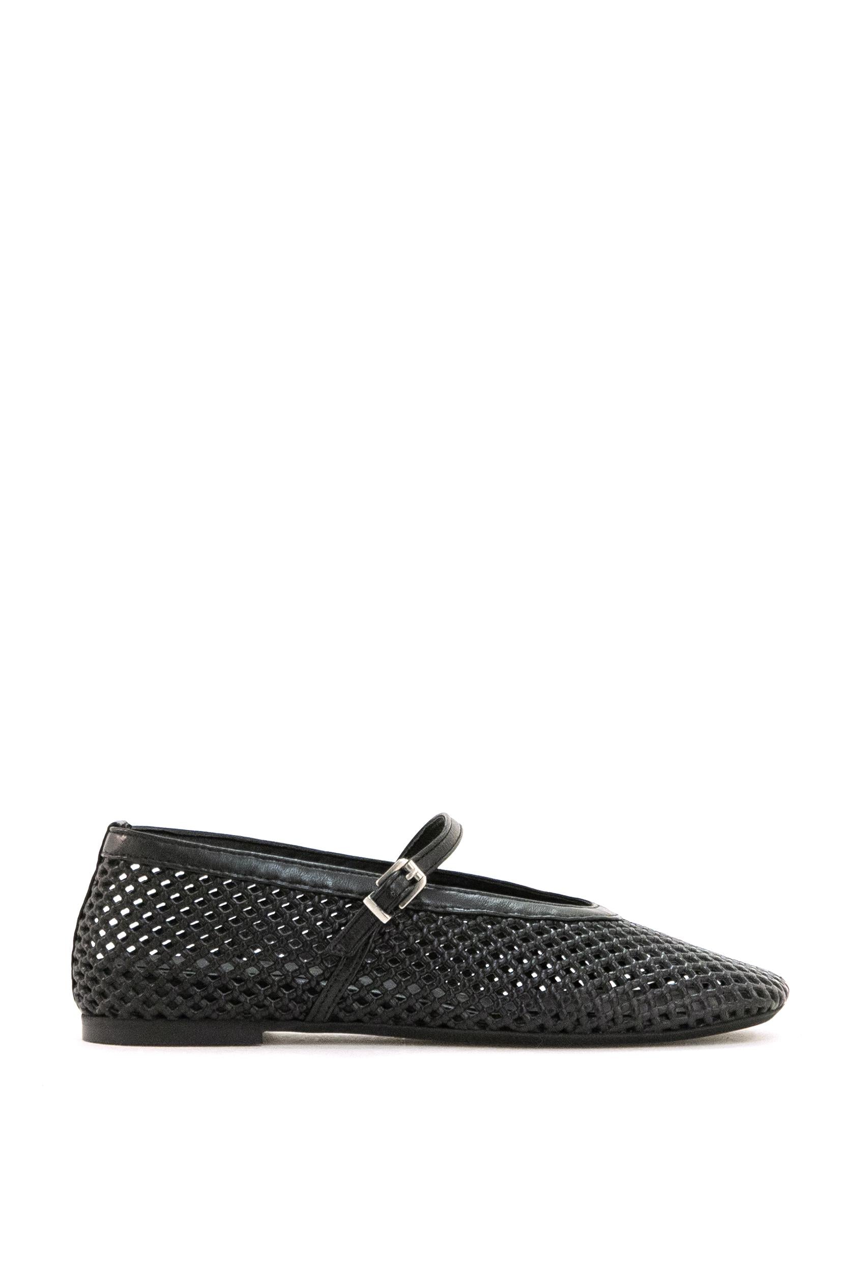 Ballerine Stacy in Pelle Traforata<BR/> PBAL63 MONTECARLO NERO POEVE