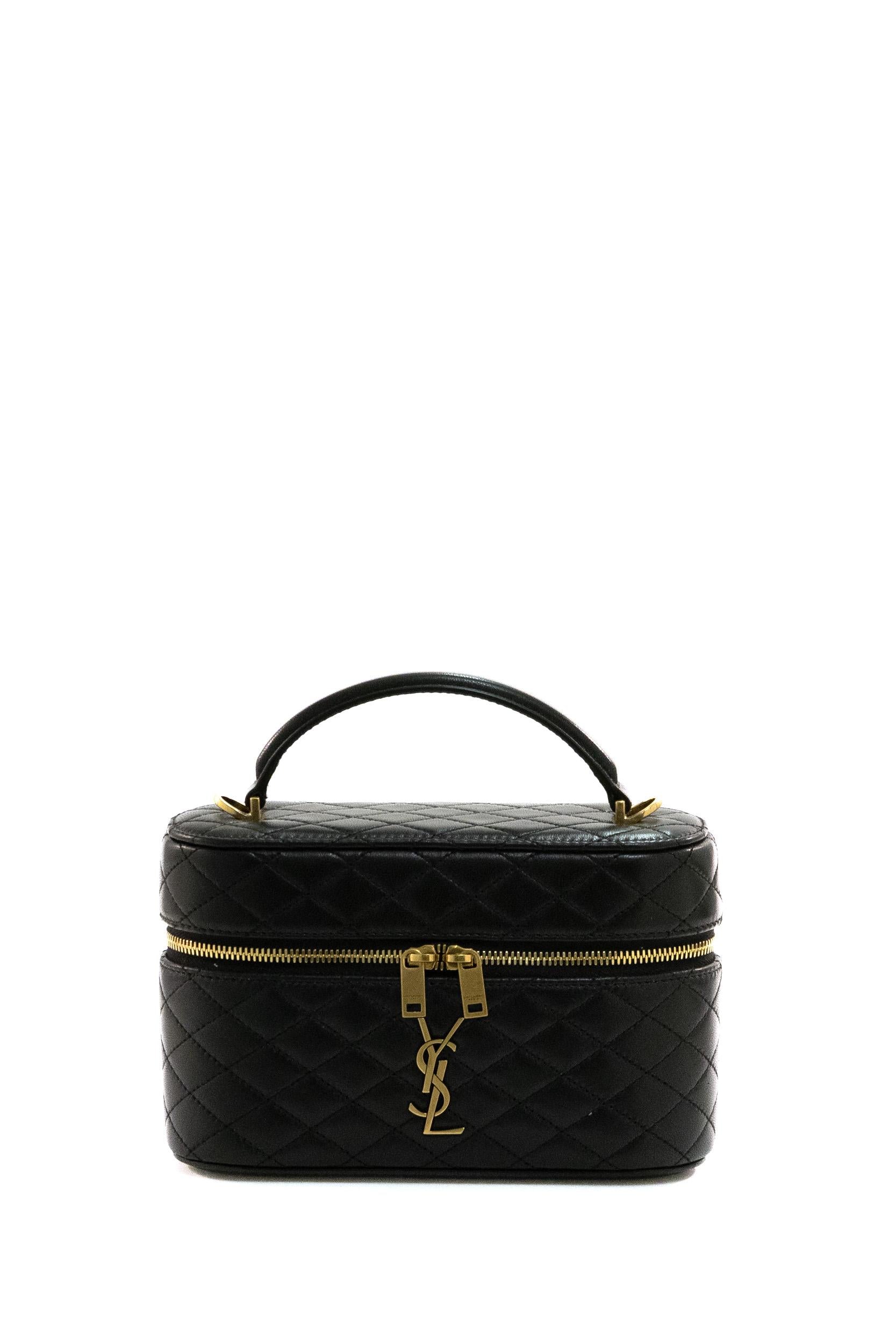 Borsa Vanity Gaby in nappa matelassè. 766731 1EL07 1000 SAINT LAURENT