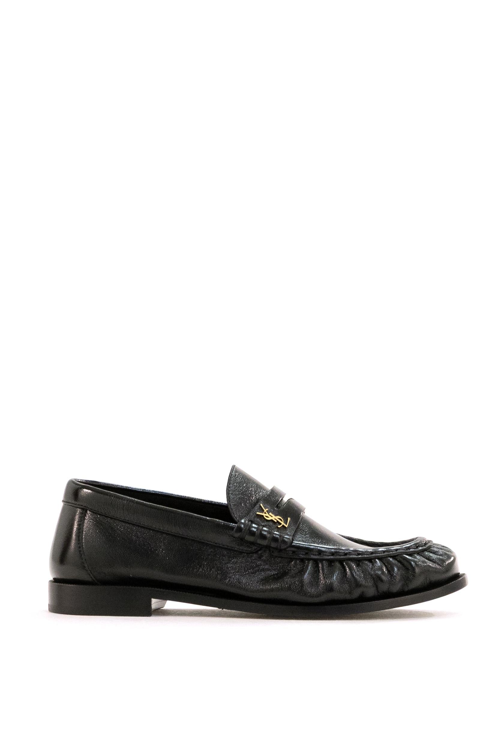 Mocassini Le Loafer in Nappa<BR/> 818908 AA00K 1000 SAINT LAURENT