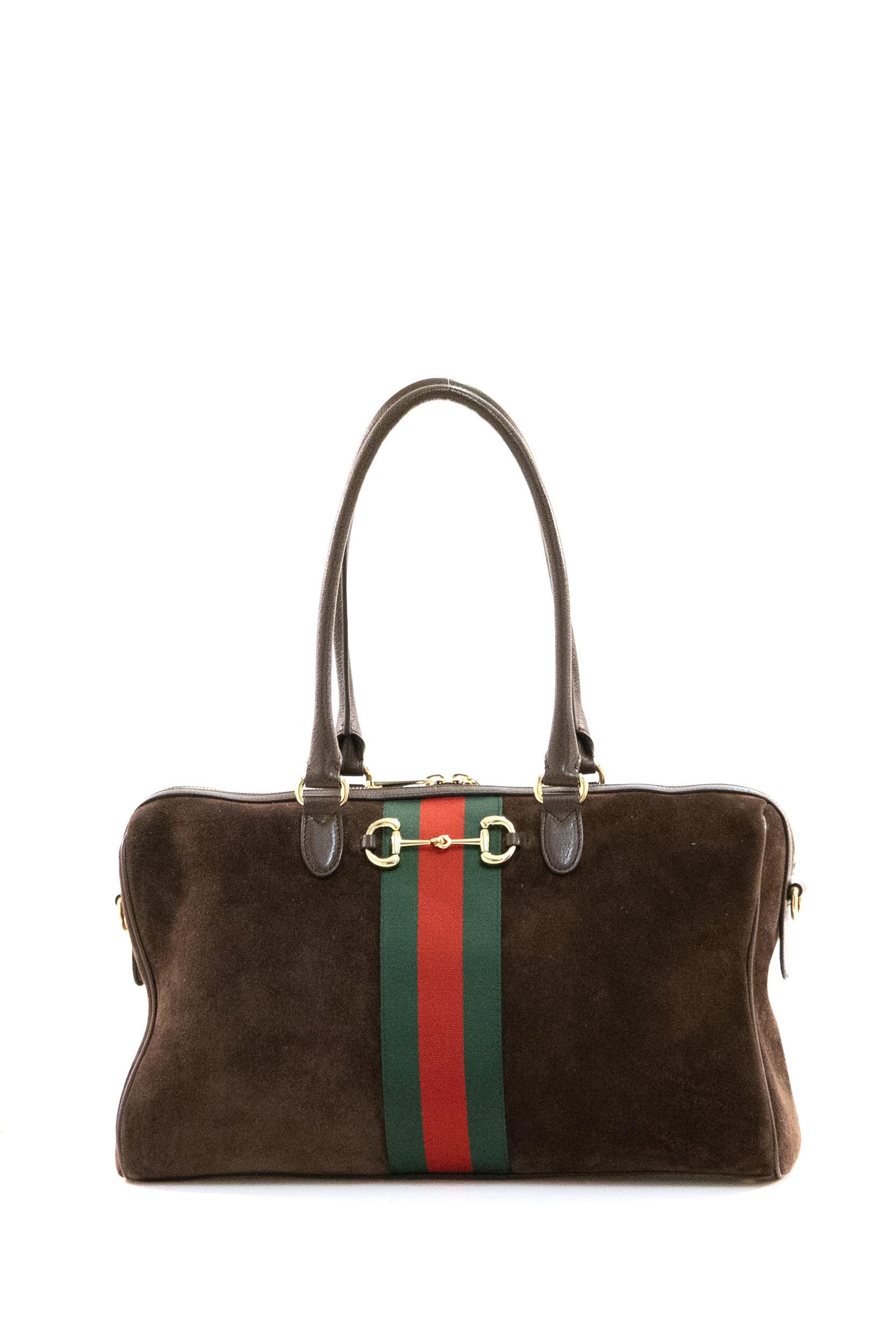 Bauletto Borsetto in suede color marrone<BR/> 866734 AAGIR 2146 GUCCI