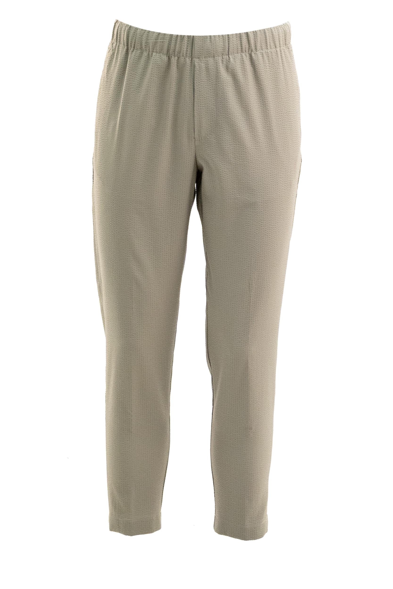 Pantaloni in Seersucker<BR/> S.M04.BURANO 1722 728 CRUNA