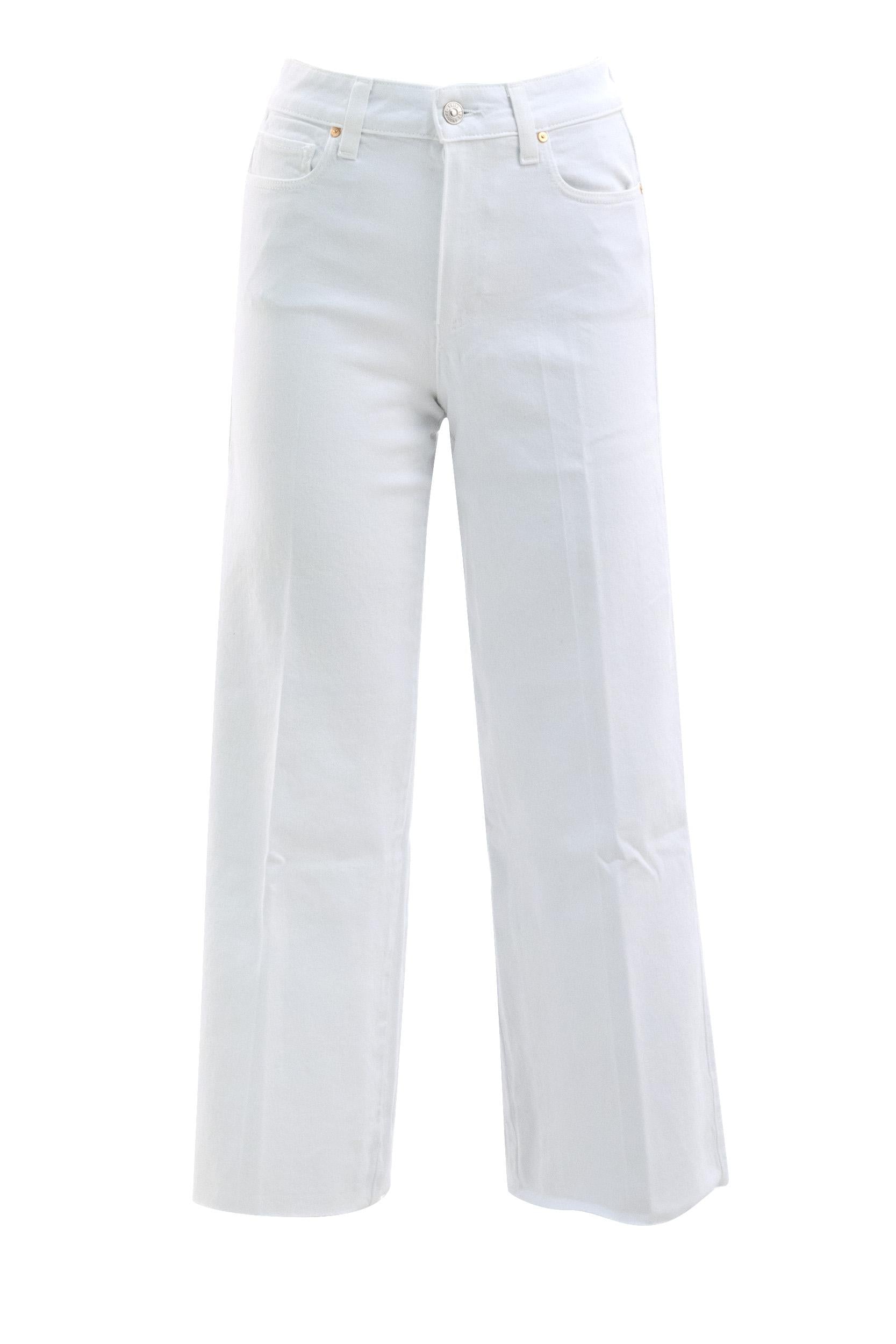 Jeans Anessa a Gamba Ampia in Cotone Stretch<BR/> 6724208-4520 W4520 PAIGE