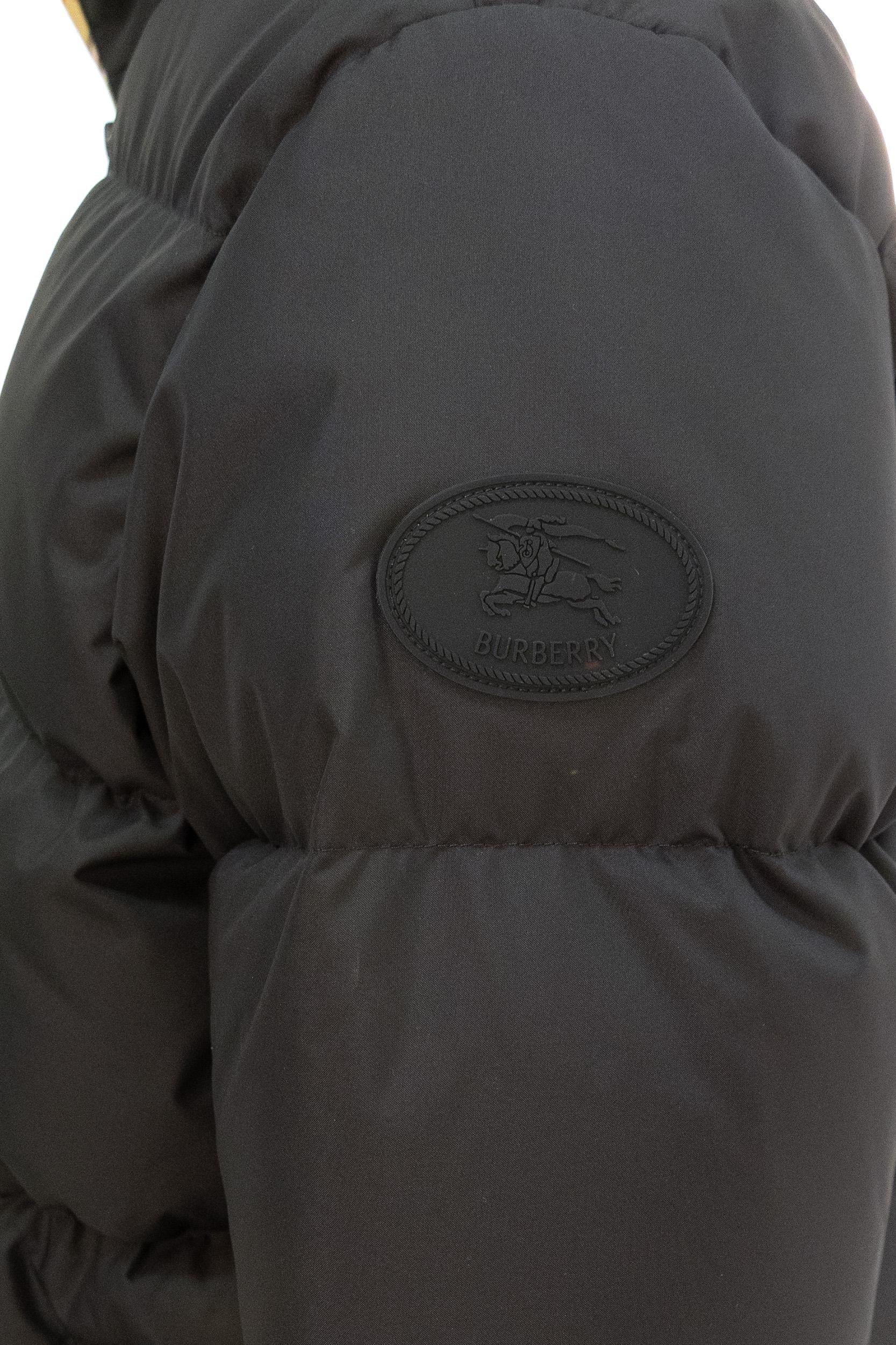 Piumino Snowdon in nylon di colore nero<BR/> 8110196 BLACK BURBERRY