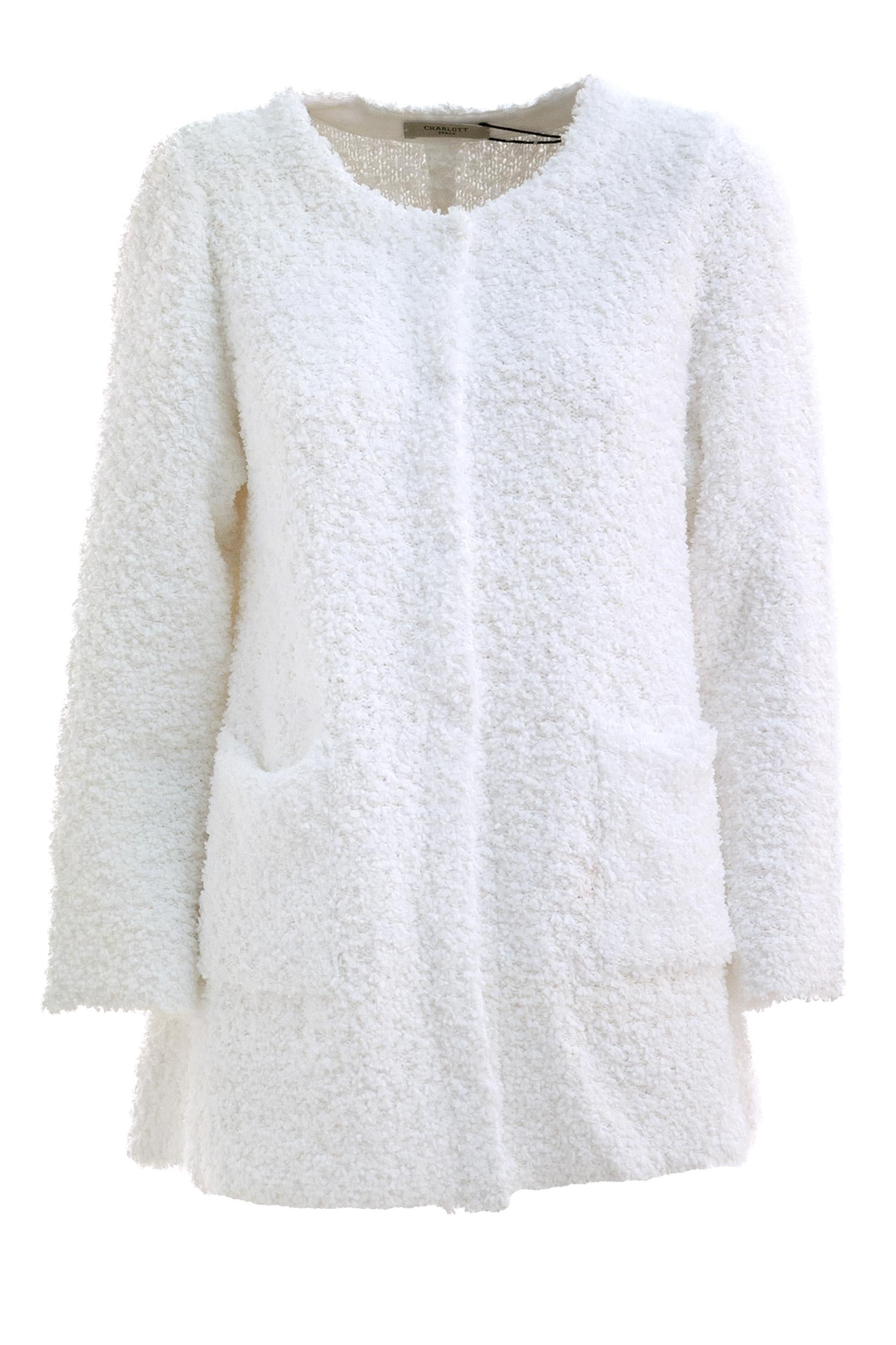 Cardigan<BR/> 7897/00 BIANCO CHARLOTT