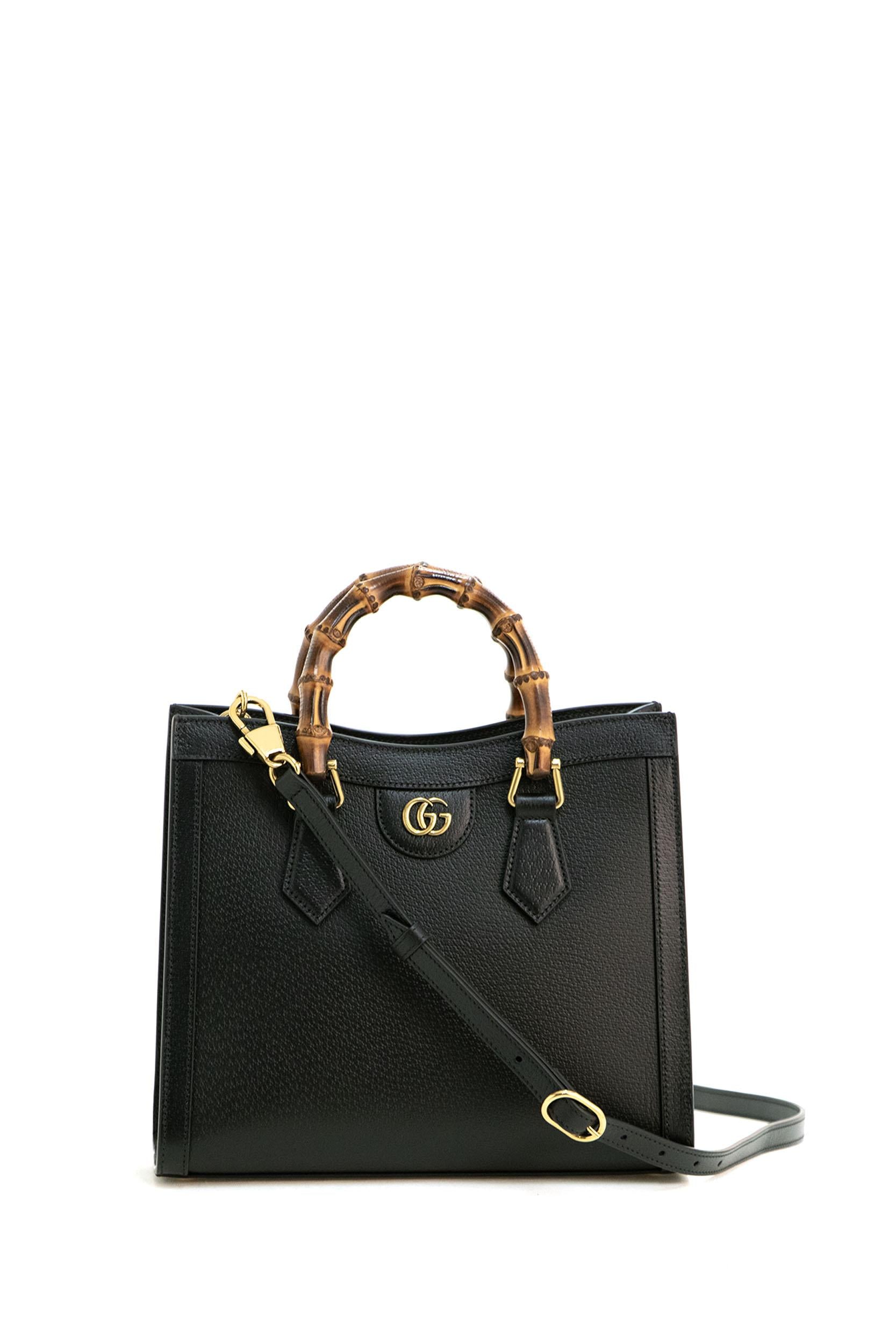 Borsa Tote Diana in pelle martellata colore nero. 702721 U3ZDT 1073 GUCCI