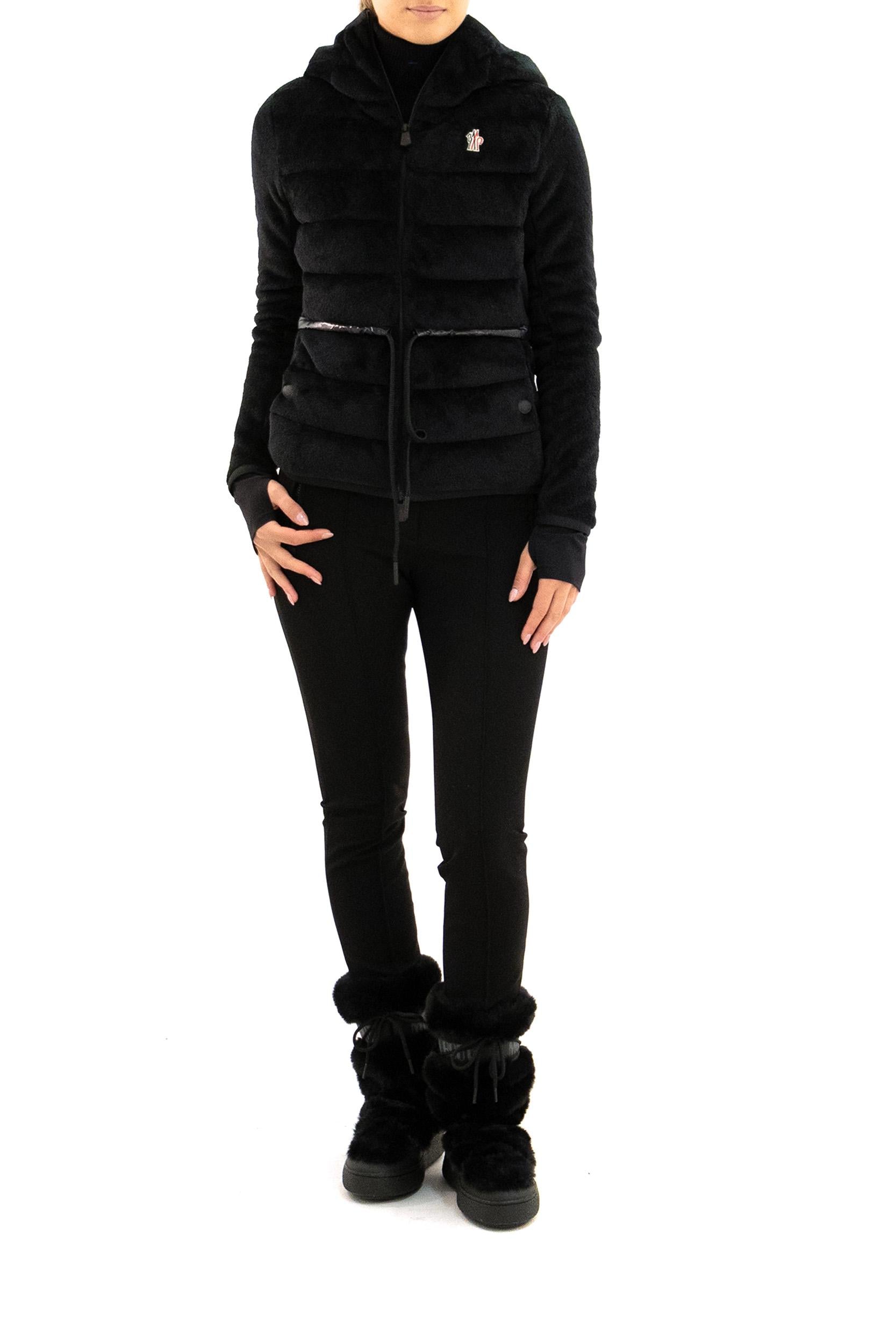 Moncler Grenoble felpa in pile nero<BR/> 8G000-13 809EG 999 MONCLER GRENOBLE