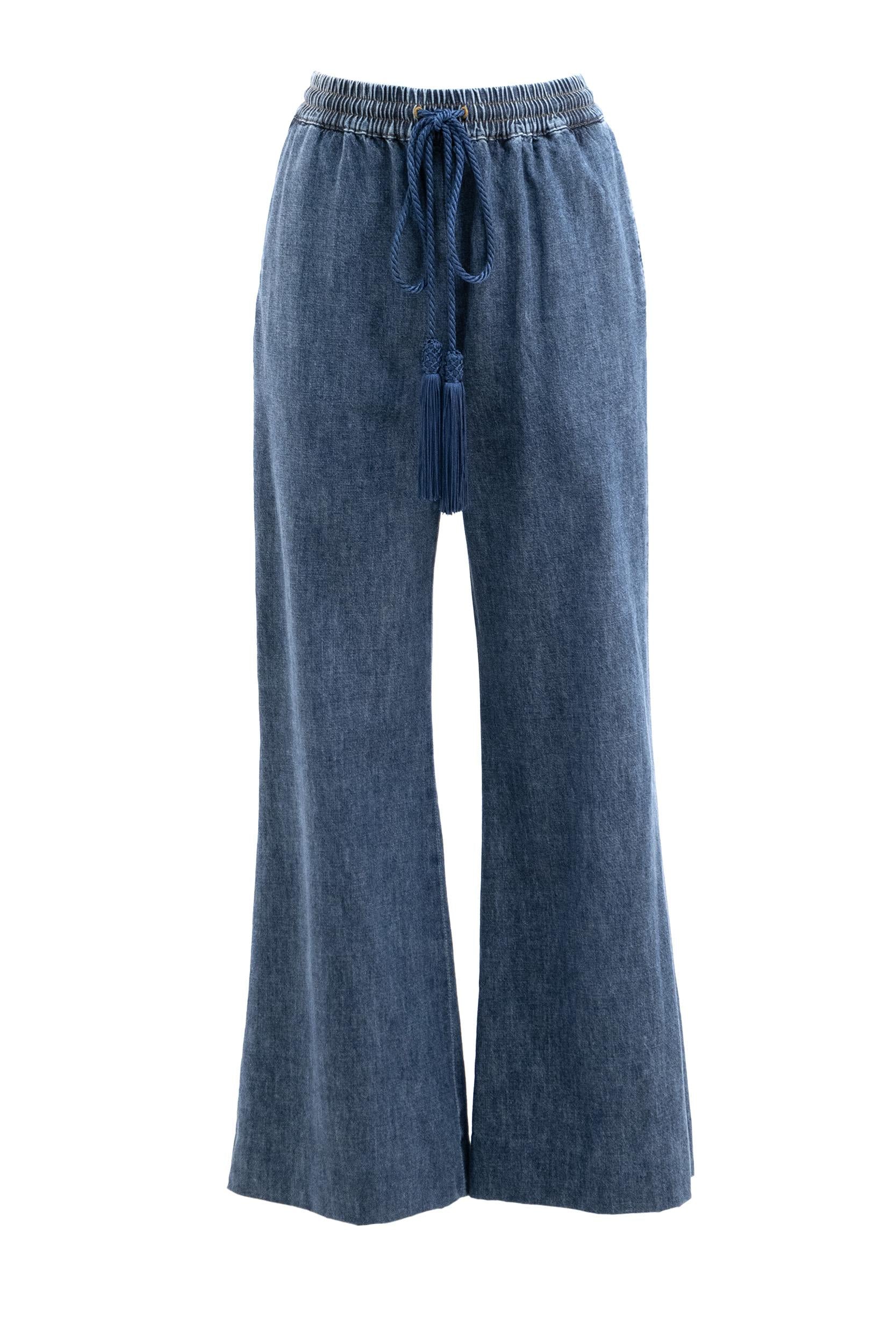 Pantaloni in Denim<BR/> 8B3DD21K9YA 558 VALENTINO GARAVANI