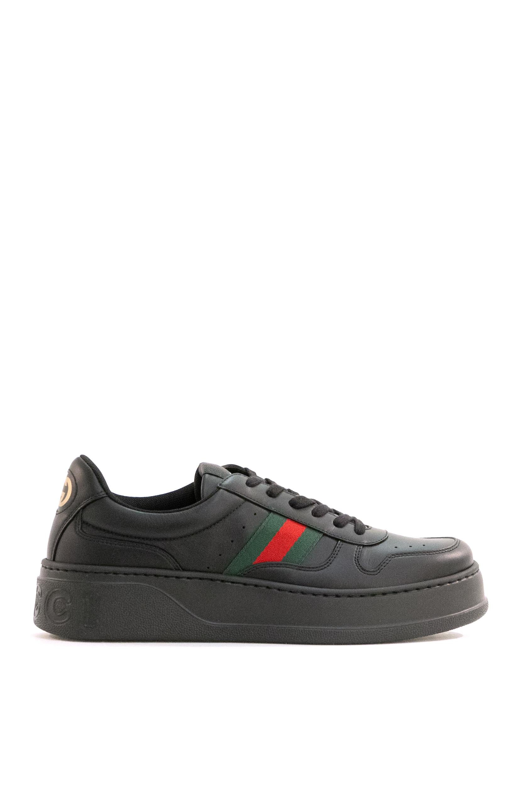 Sneakers in pelle di colore nero<BR/> 848317 UPG40 1072 GUCCI