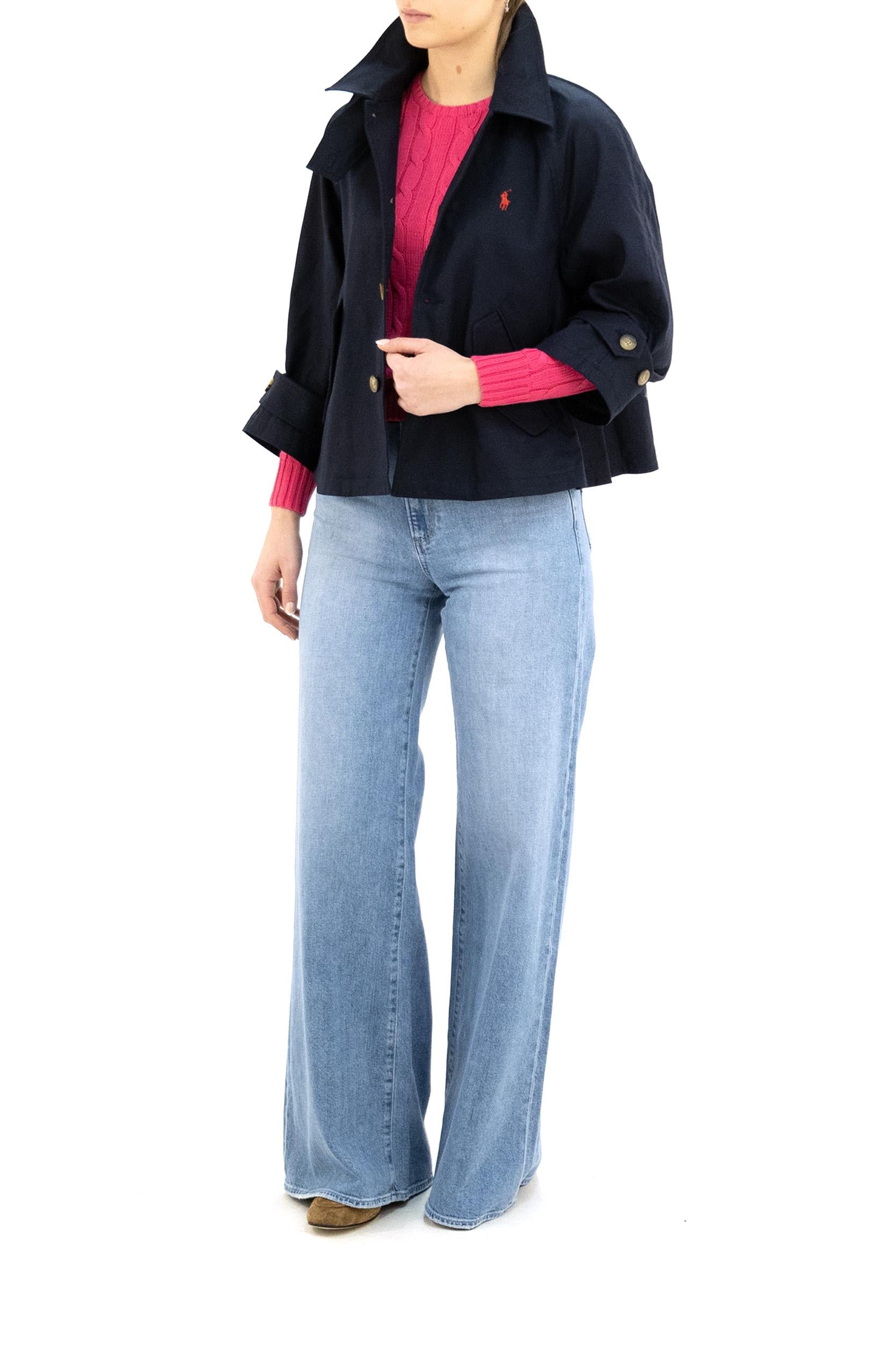 Giacca in Twill di Cotone<BR/> 211A93141003 NAVY POLO RALPH LAUREN